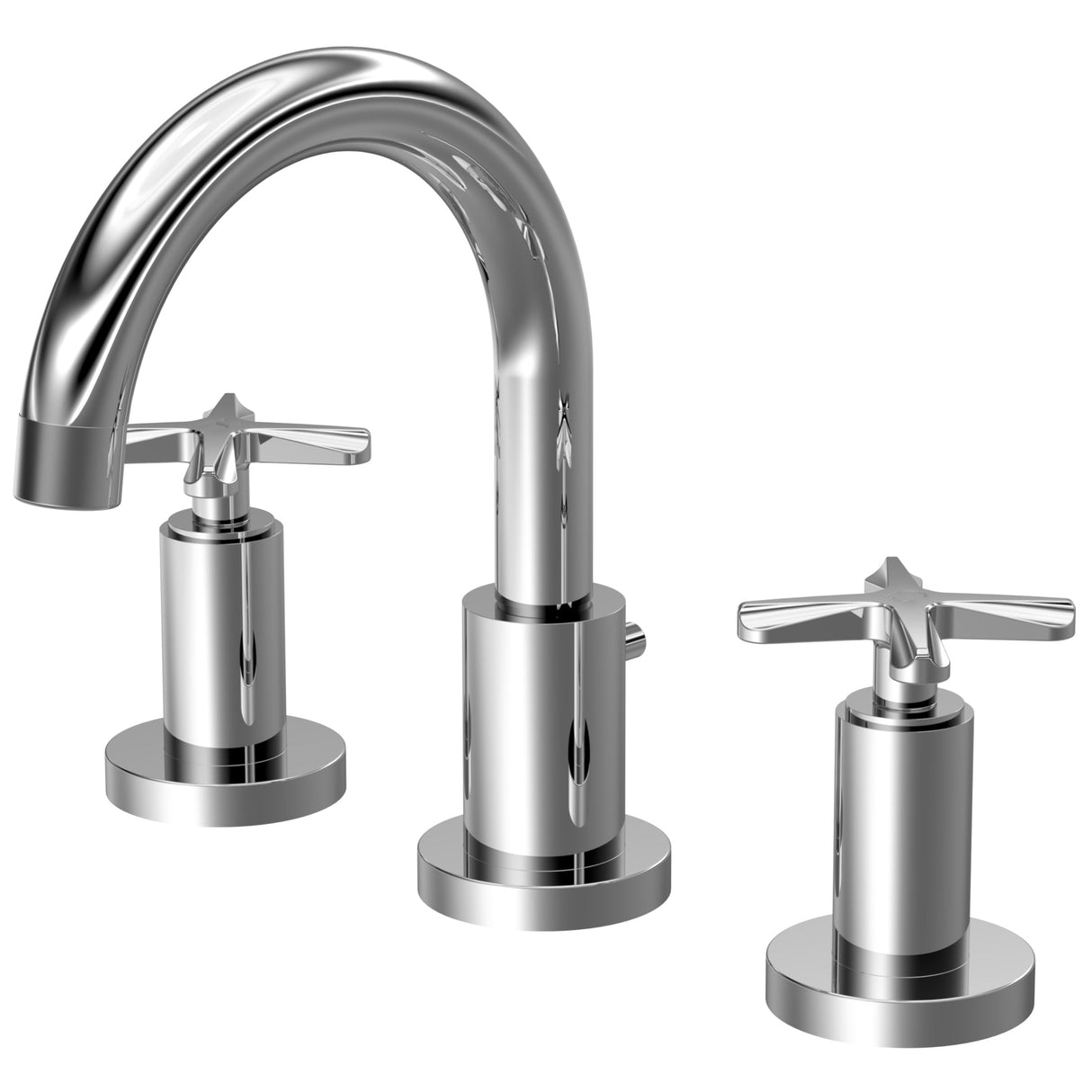 Nuie Aztec 3-Hole Basin Mixer with Waste Chrome CLX337