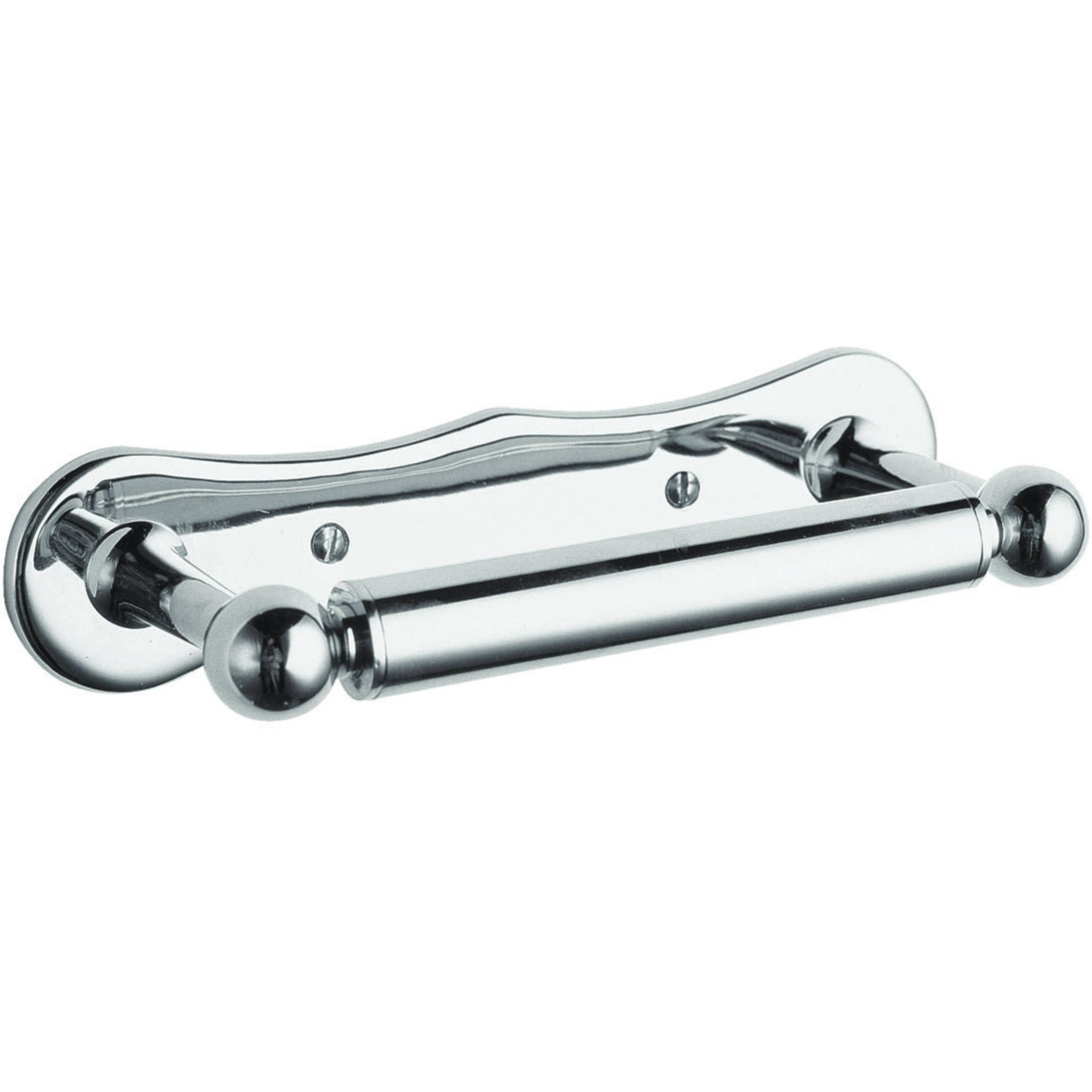 BC Designs Dog Bone Toilet Roll Holder Brushed Chrome CMA005BC