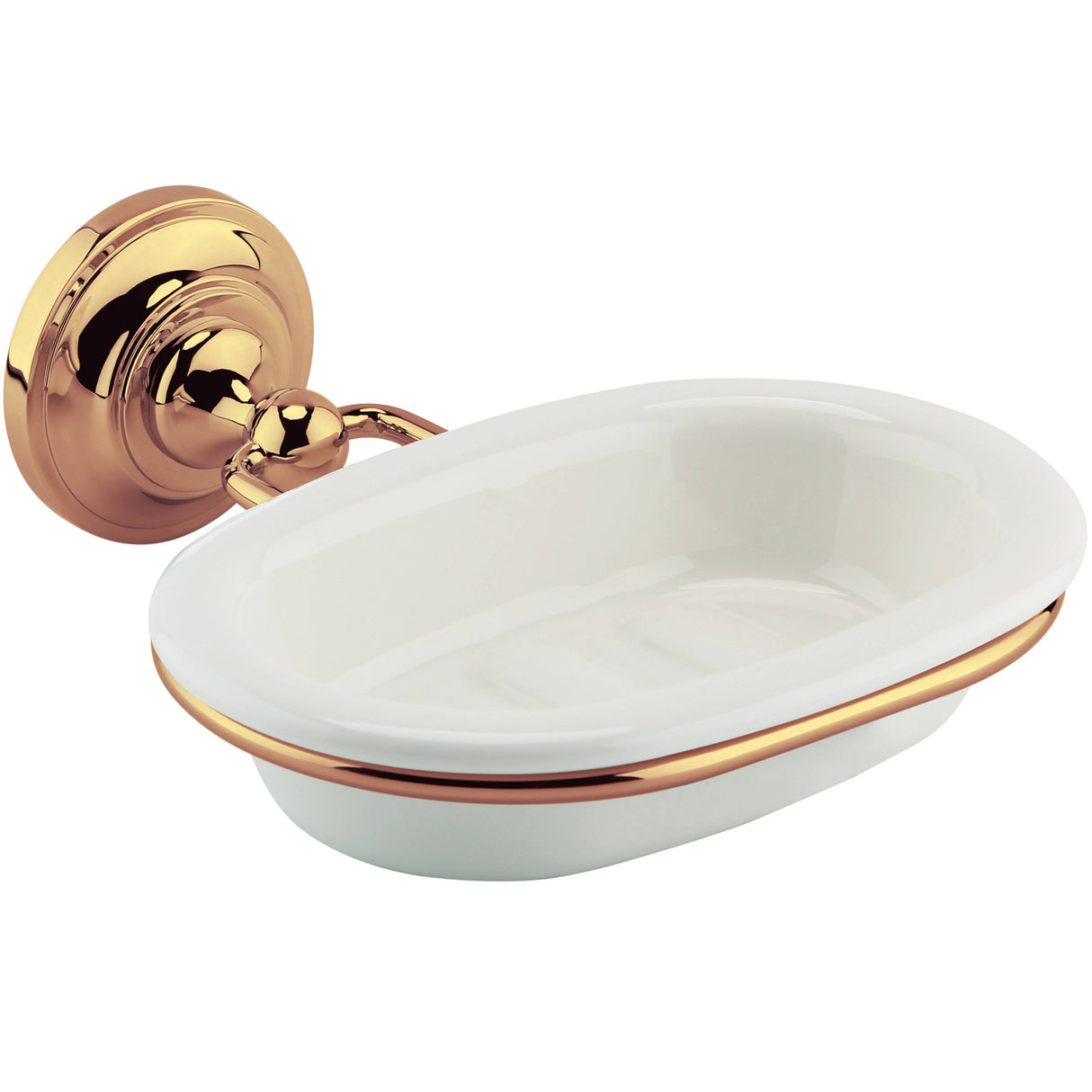 BC Designs Ceramic Soap Dish Holder Brushed Copper CMA015BCO