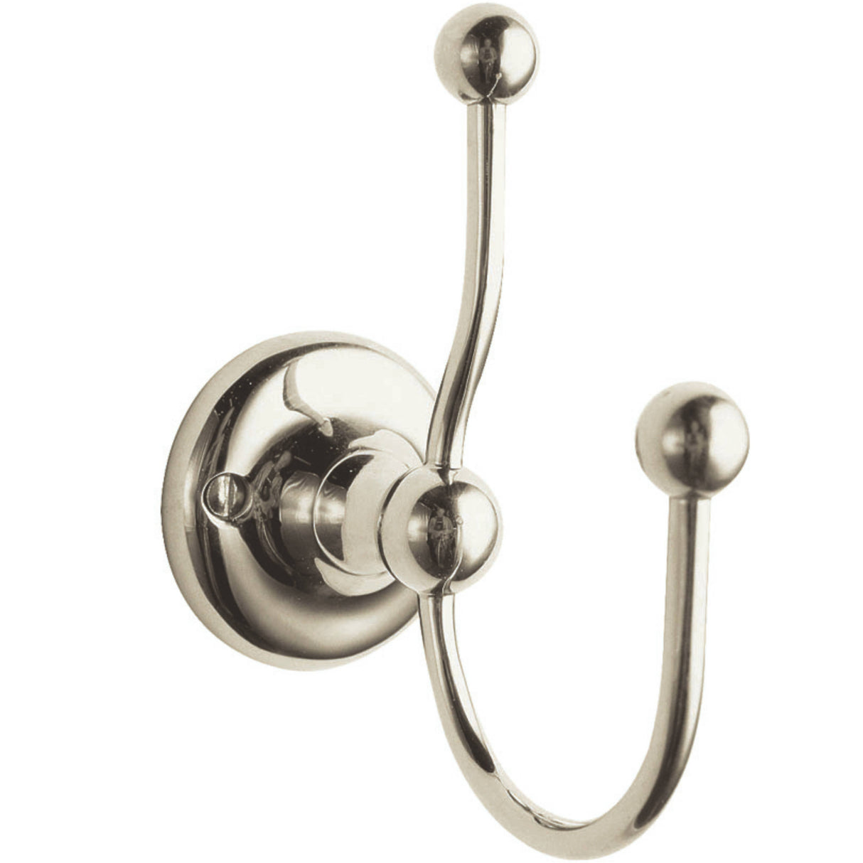 BC Designs Double Robe Hook Nickel CMA030N
