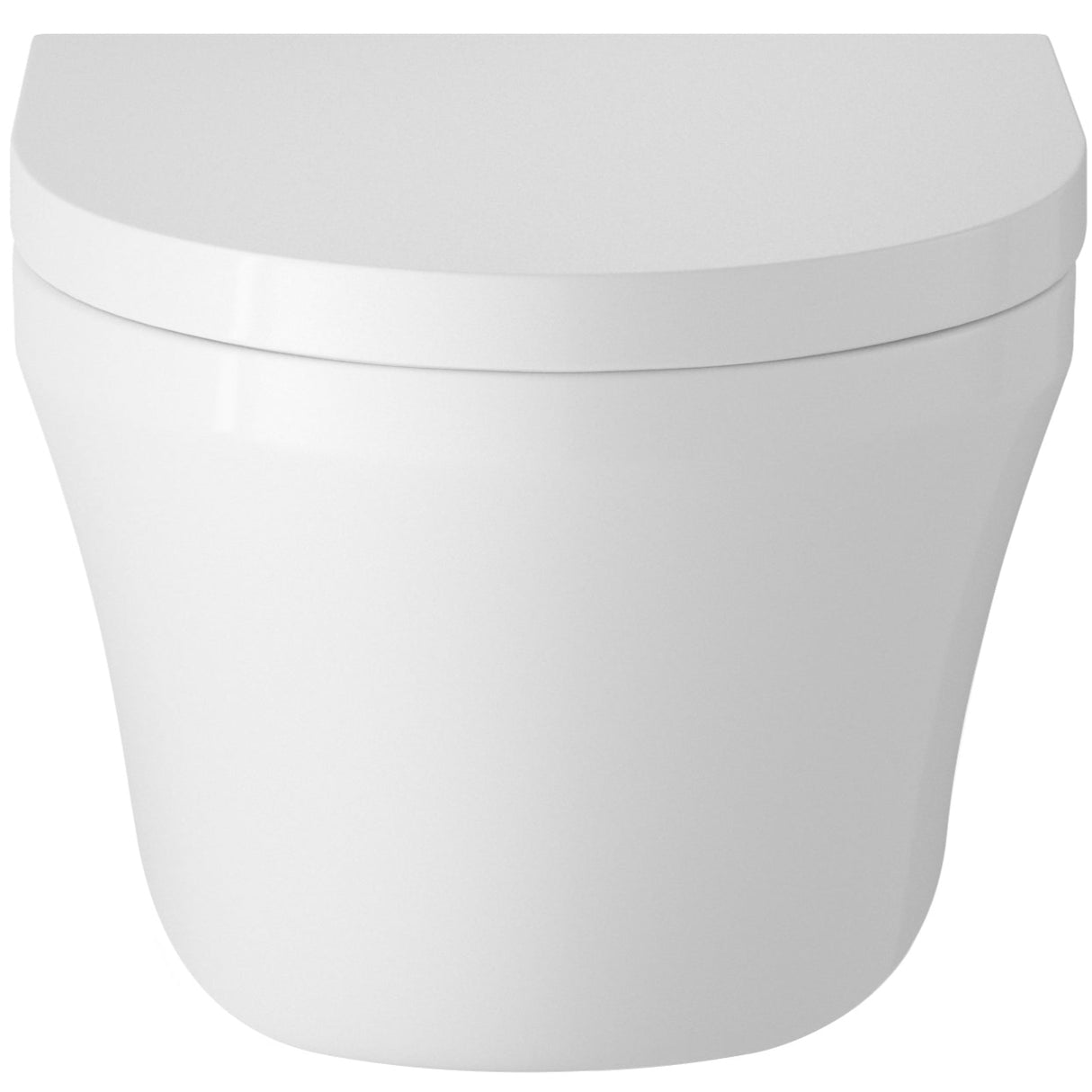 Hudson Reed Luna Wall Hung Toilet & Soft Close Seat White CPA027_1