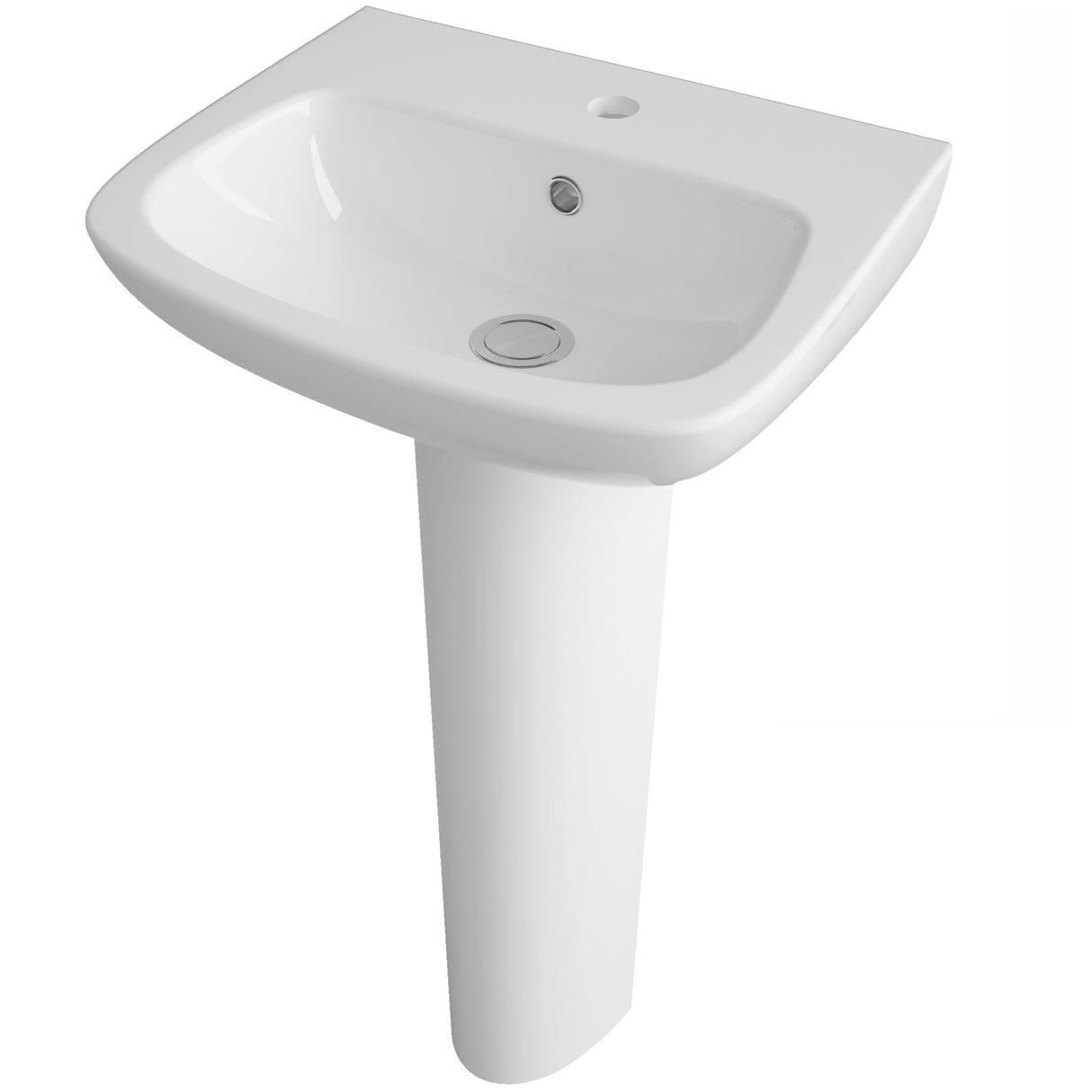 Nuie Ambrose Basin & Full Pedestal - 1 Tap Hole CPC021