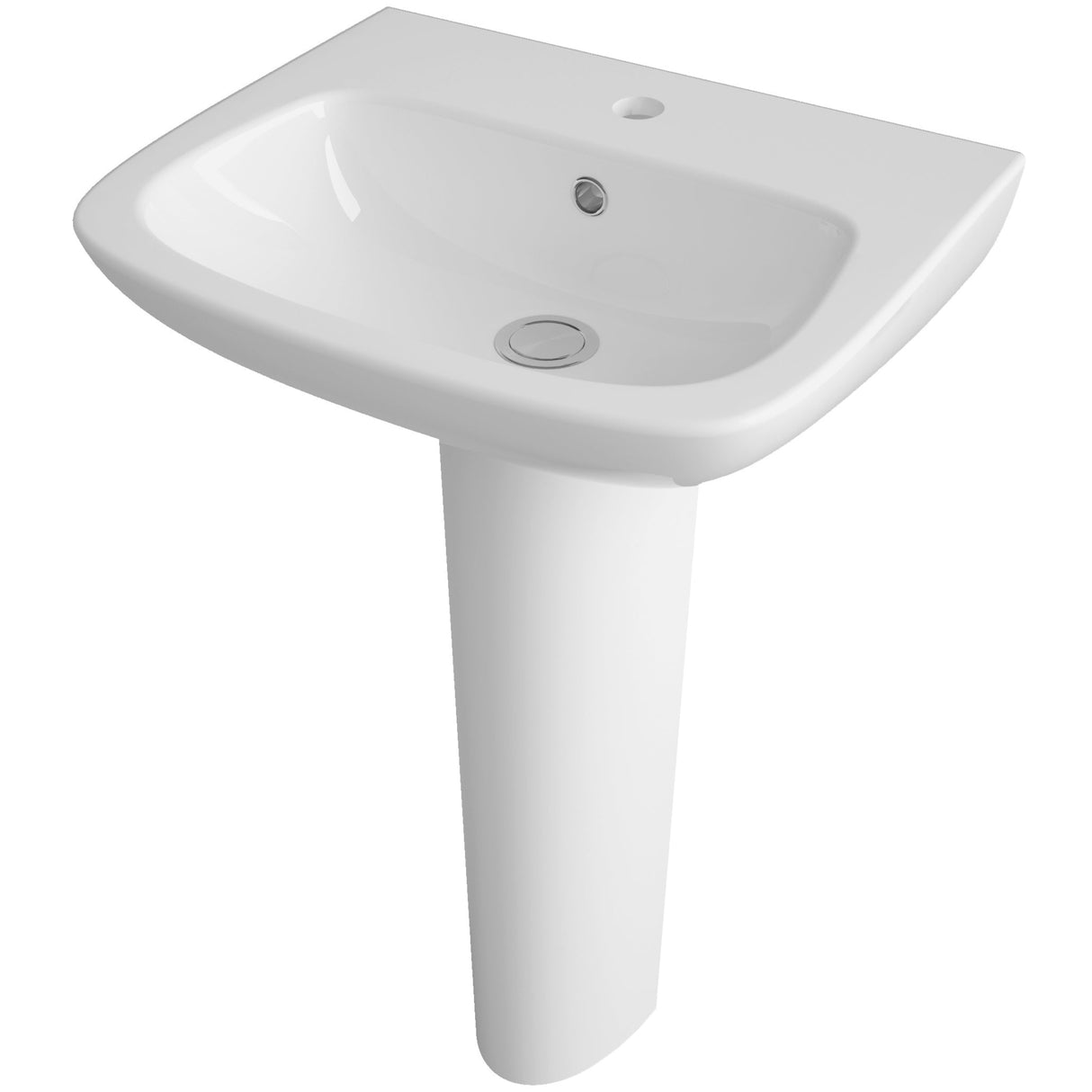 Nuie Ambrose Basin & Full Pedestal - 1 Tap Hole CPC022