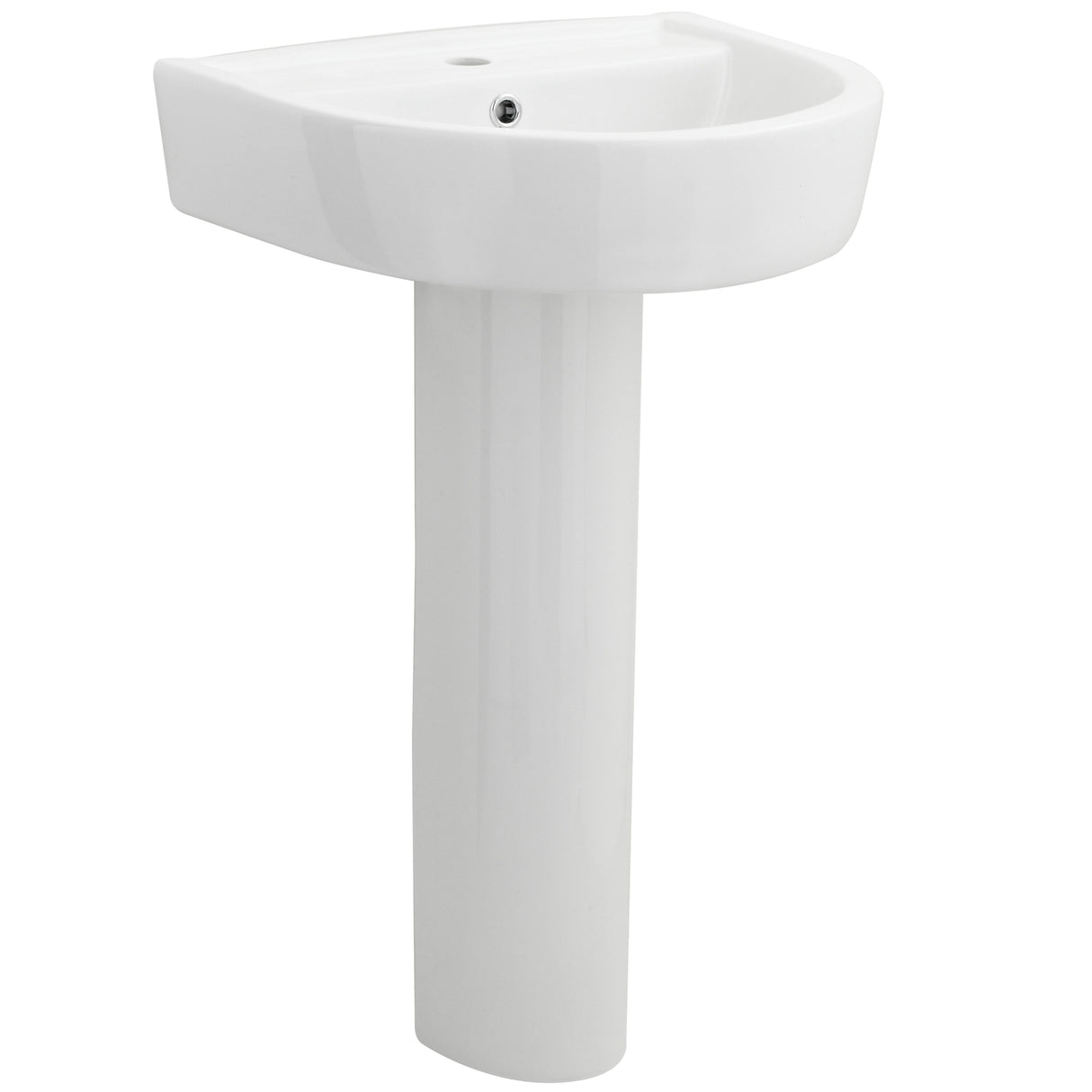 Nuie Provost Basin & Full Pedestal - 1 Tap Hole CPV002