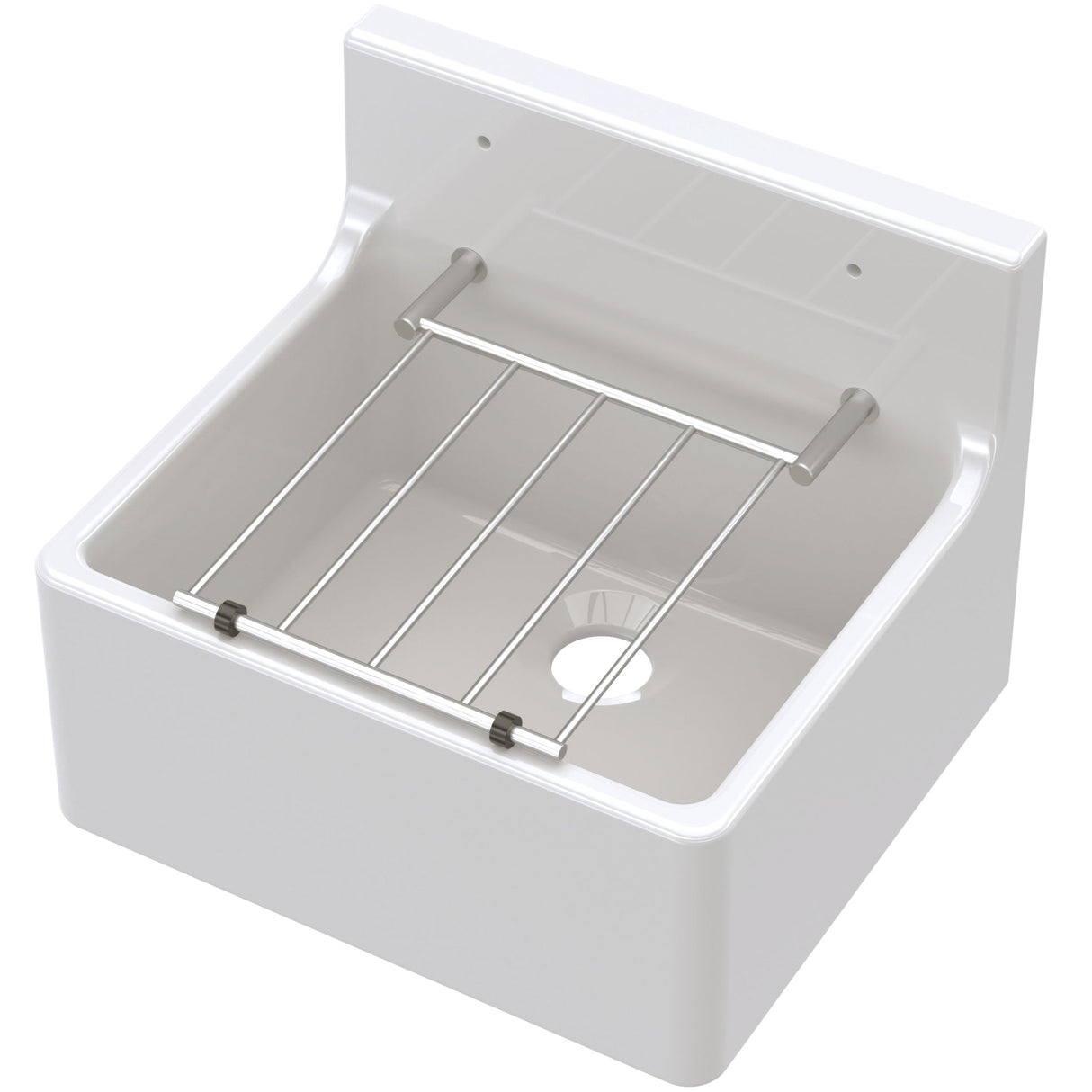 Nuie Ceramic Cleaner Sink With Grid 455 x 362 x 396mm CS10318