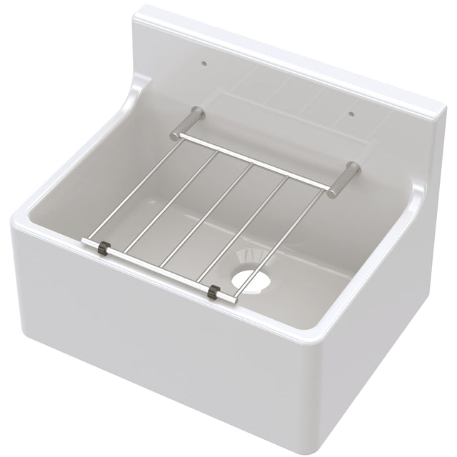 Nuie Ceramic Cleaner Sink With Grid 515 x 382 x 393mm CS10421