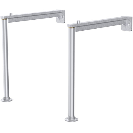 Nuie Cleaner Sink Legs & Wall Bracket - Stainless Steel CSL301