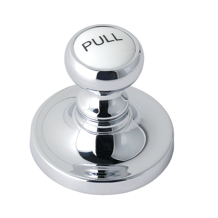 Nuie Traditional Basin Pull-Up Waste Slotted Chrome/White E313_2