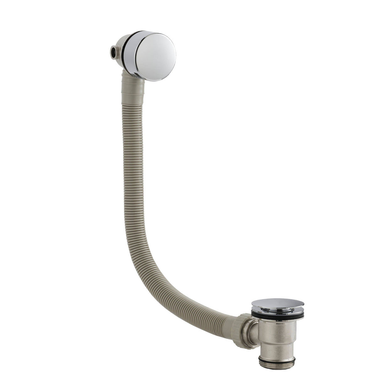 Nuie Round Freeflow Bath Filler Pop-Up Waste & Overflow Chrome E316