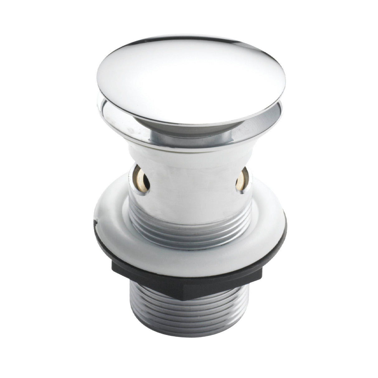 Nuie Easyclean Push Button Basin Waste Slotted Chrome E328