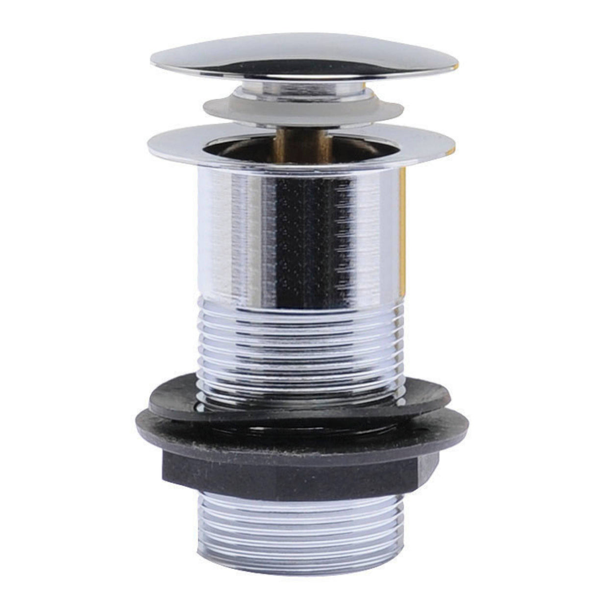 Nuie Easyclean Push Button Basin Waste Unslotted Chrome E338