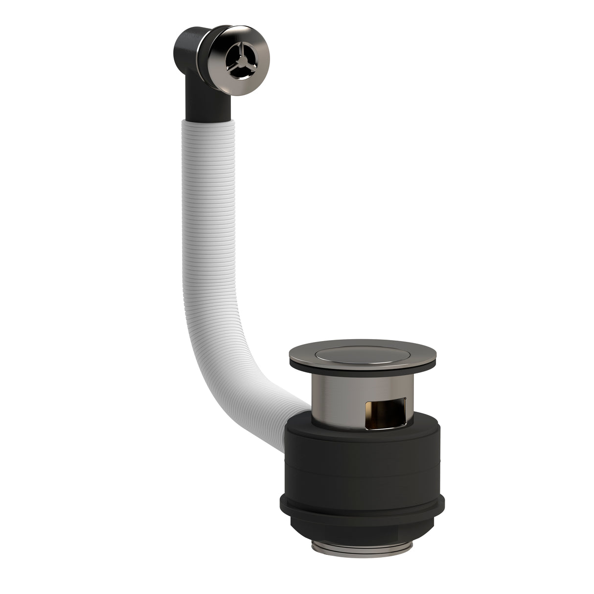 Nuie Stone Basin Pop-Up Waste With Overflow E721 Brushed Pewter