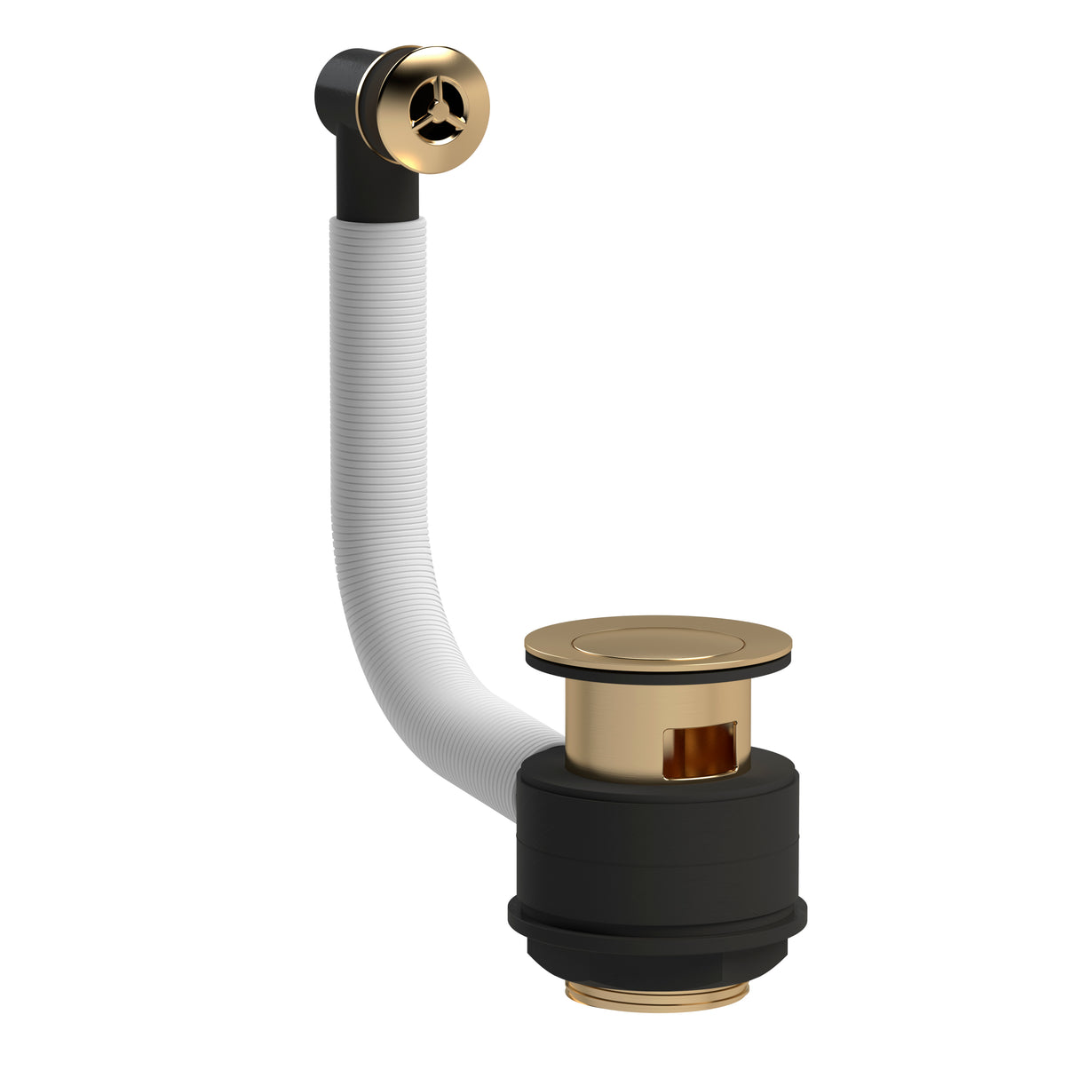 Nuie Stone Basin Pop-Up Waste With Overflow E821 Brushed Brass