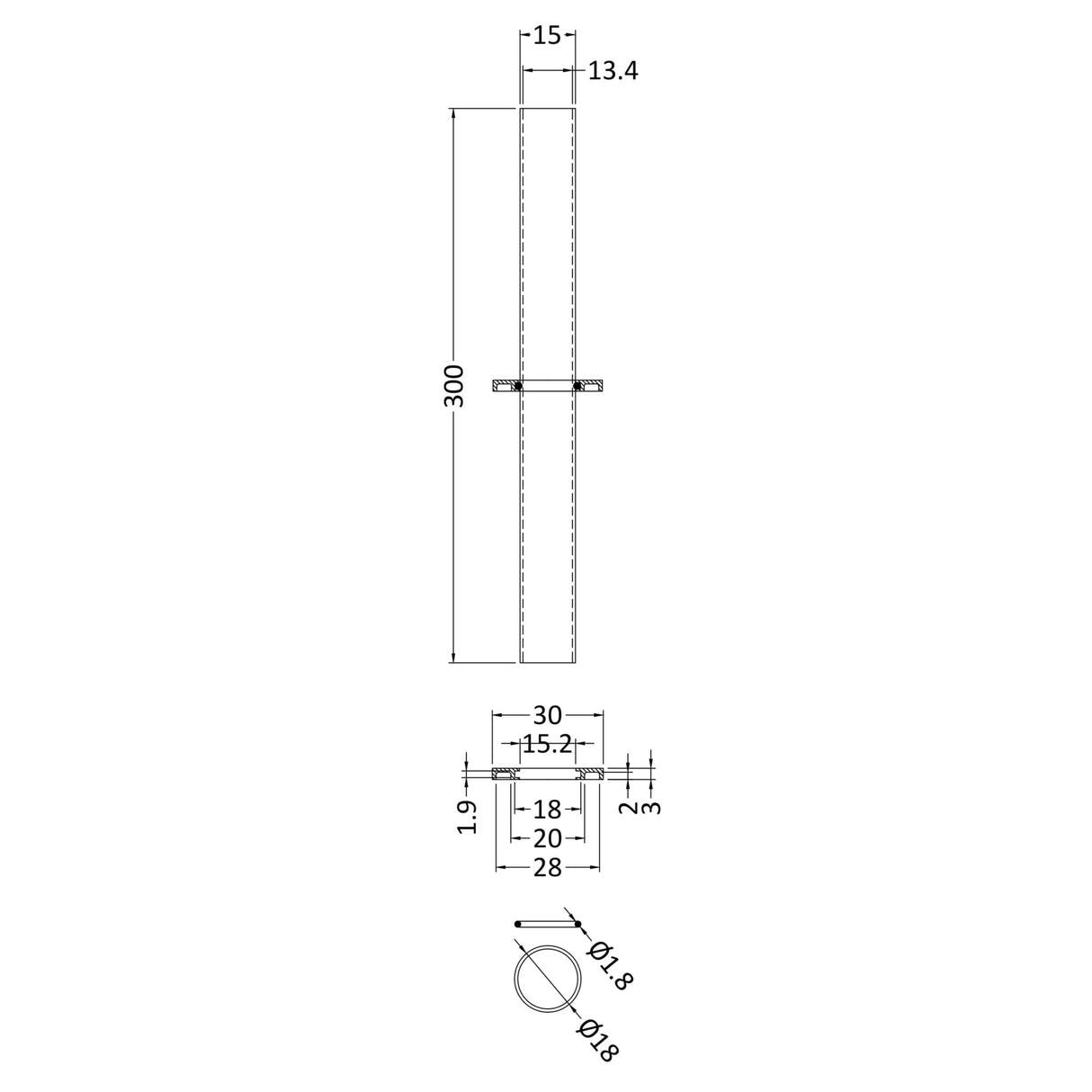 Nuie Radiator Decorative Chrome Pipes EA367 LD