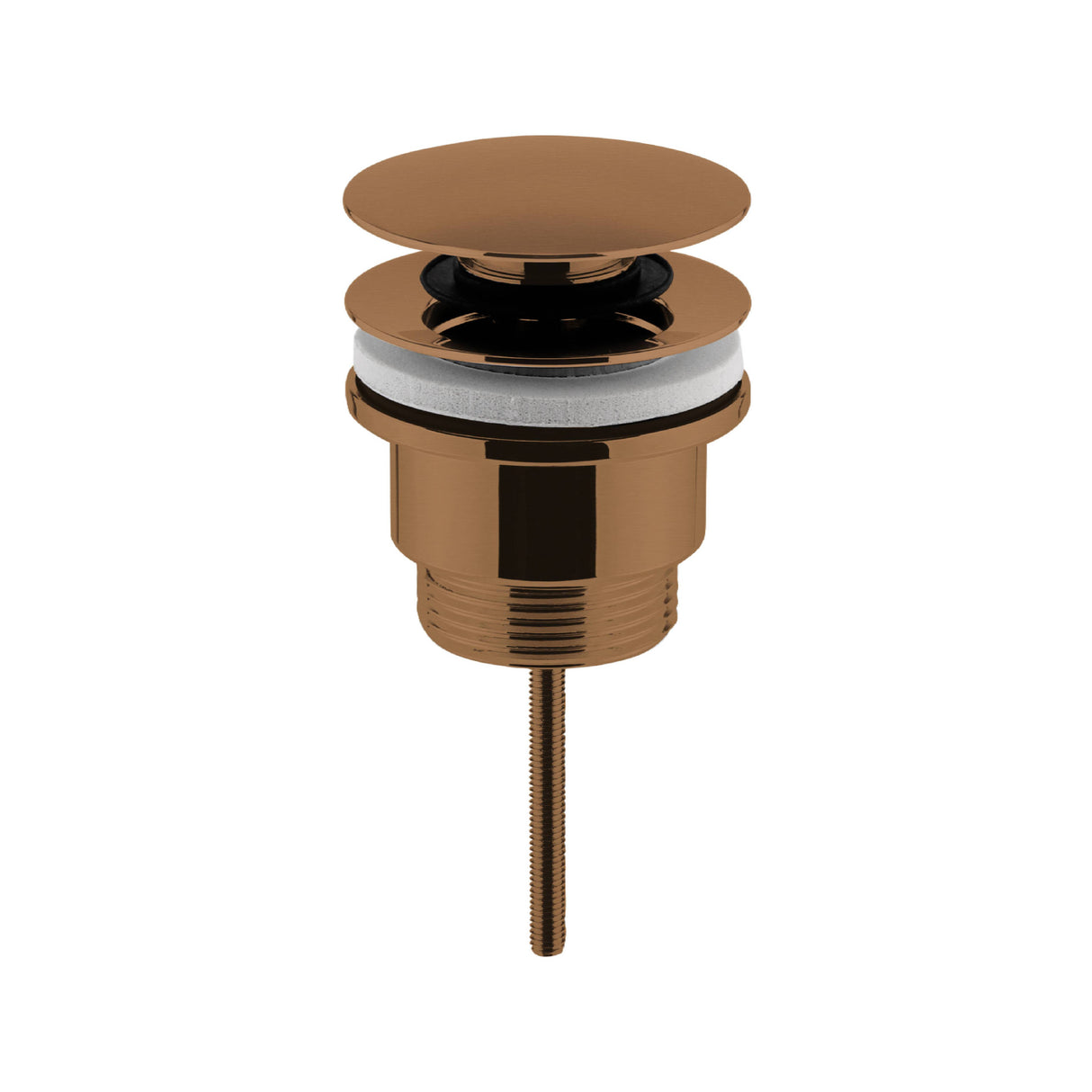 Nuie Push Button Basin Waste Slotted & Unslotted EK1510 Brushed Bronze