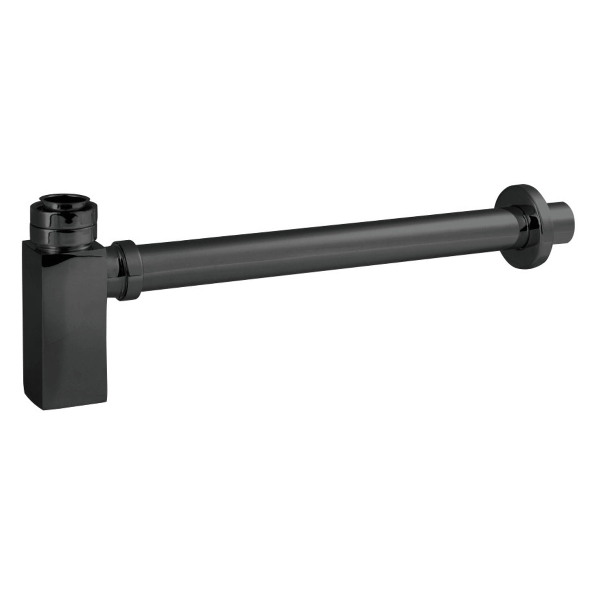 Nuie Square Bottle Trap with 300mm Extension Tube EK406 Black