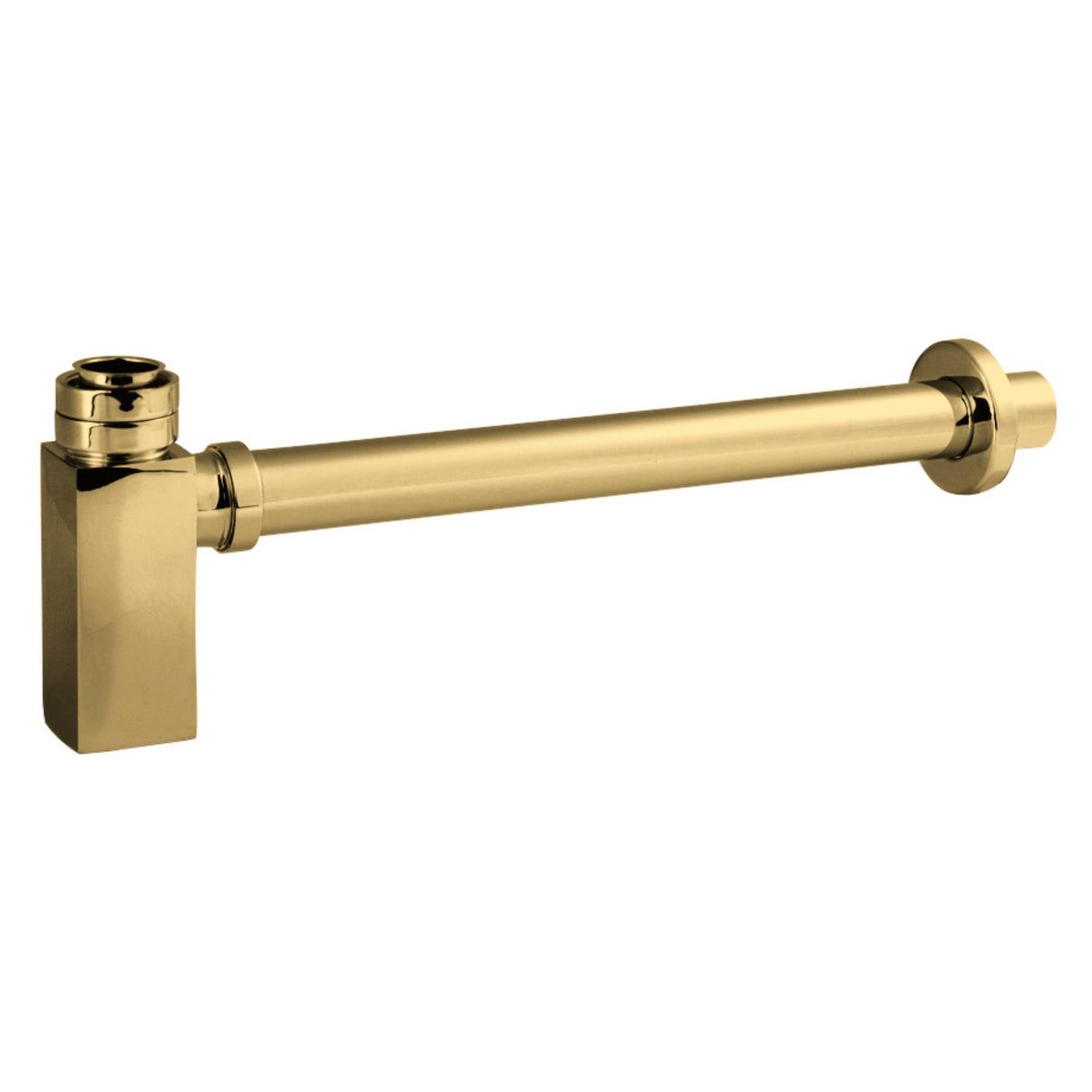 Nuie Square Bottle Trap with 300mm Extension Tube EK806 Brushed Brass