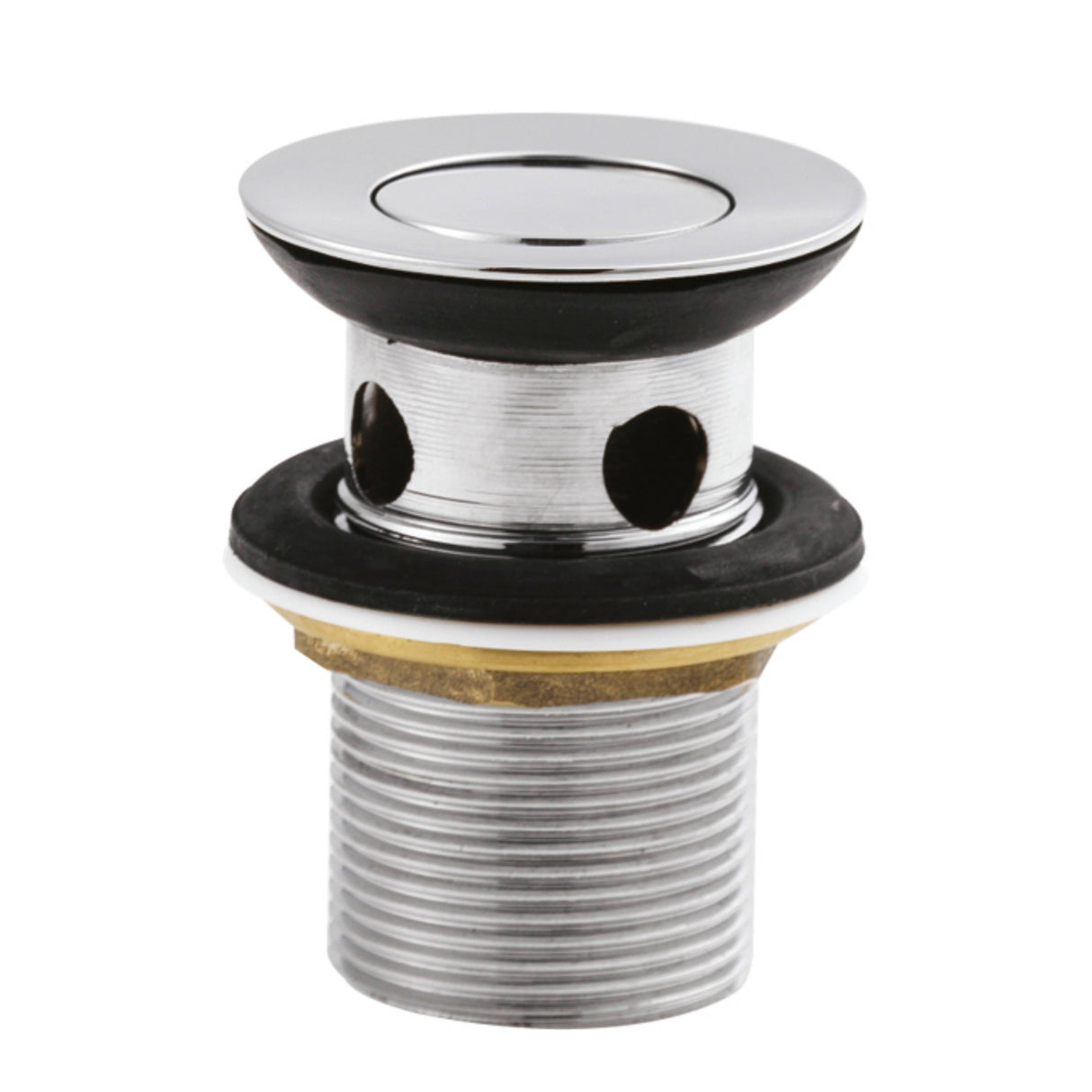 Nuie Flip Top Stainless Steel Basin Waste Slotted Chrome ER08_2