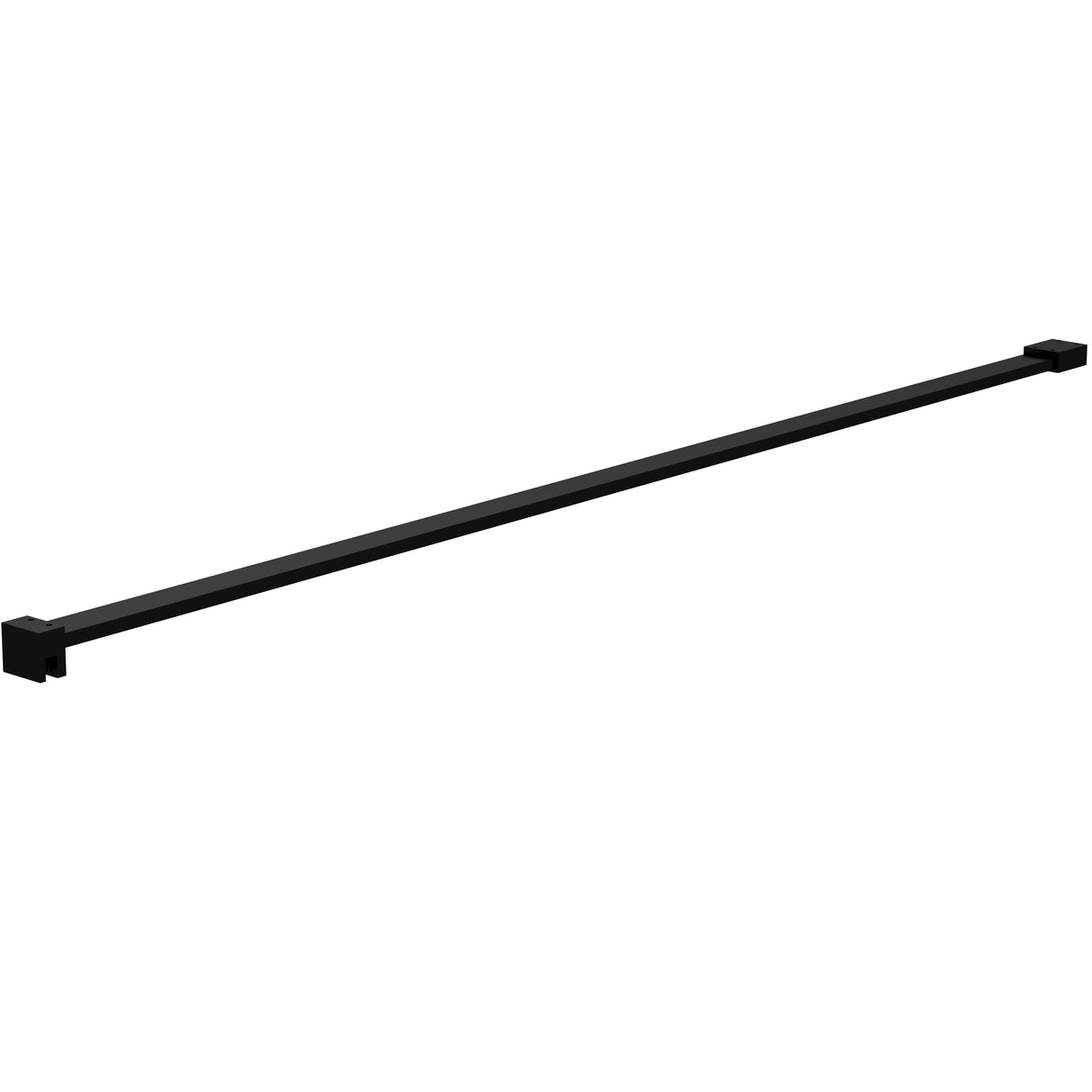 Hudson Reed Wetroom Screen Flat Support Bar Matt Black FIX040