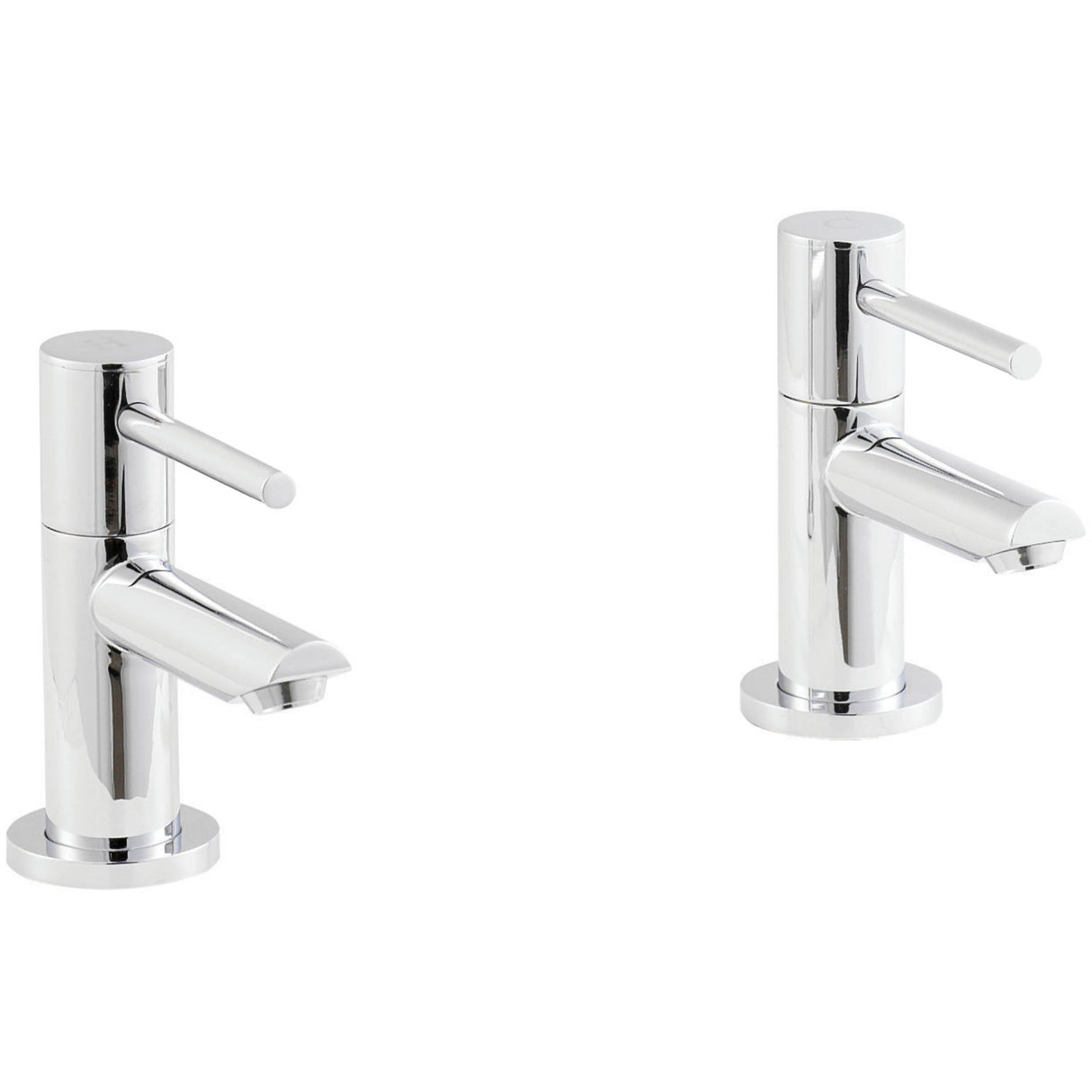 Nuie Series Two Basin Pillar Taps Chrome FJ311