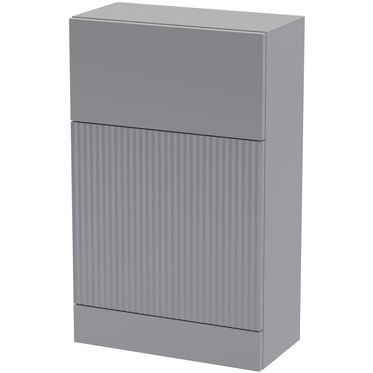 Hudson Reed Fluted WC Unit W500mm Satin Grey FLU241