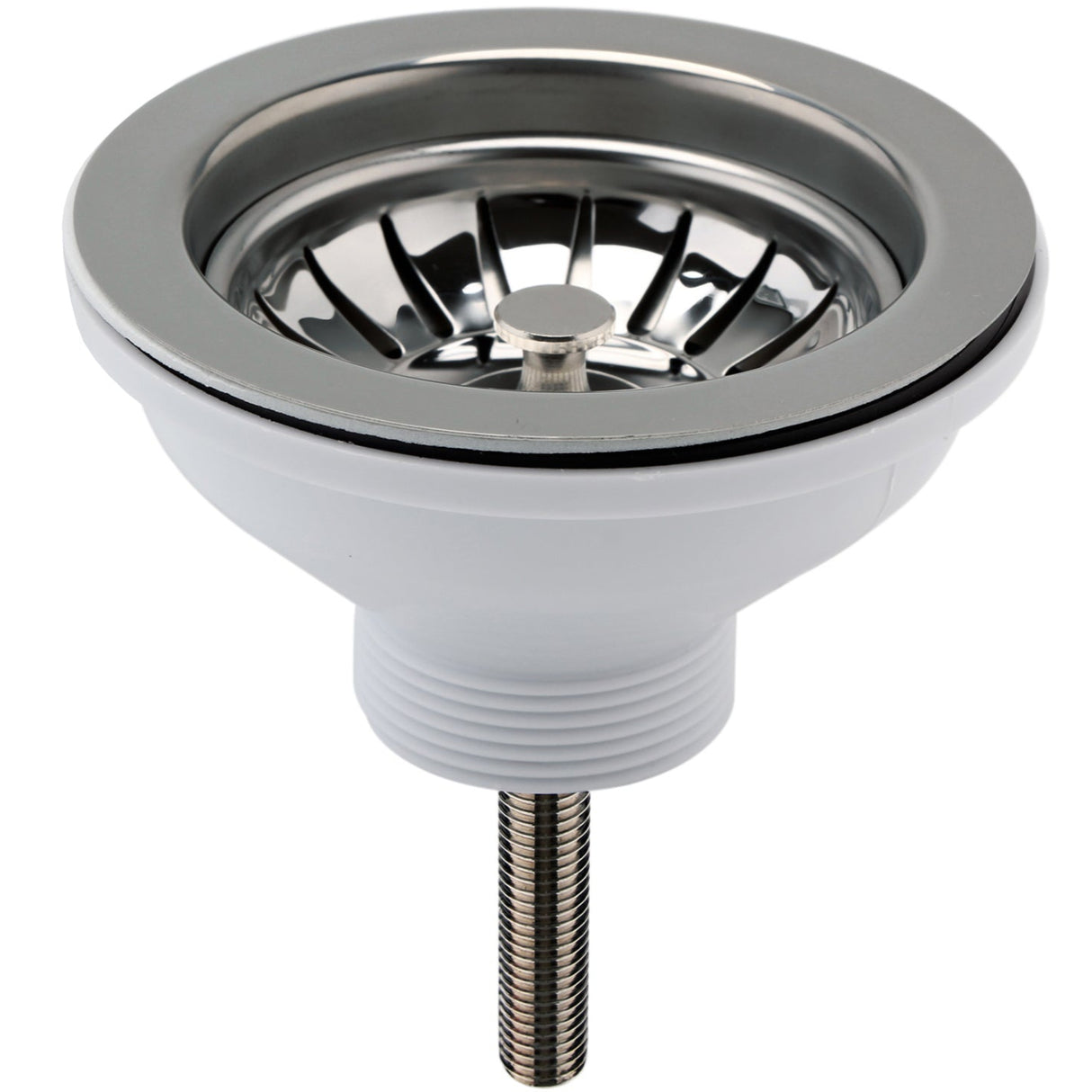 Nuie Kitchen Sink Waste Strainer 90mm - Brushed Nickel FW613