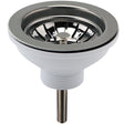 Nuie Kitchen Sink Waste Strainer 90mm - Brushed Pewter FW713