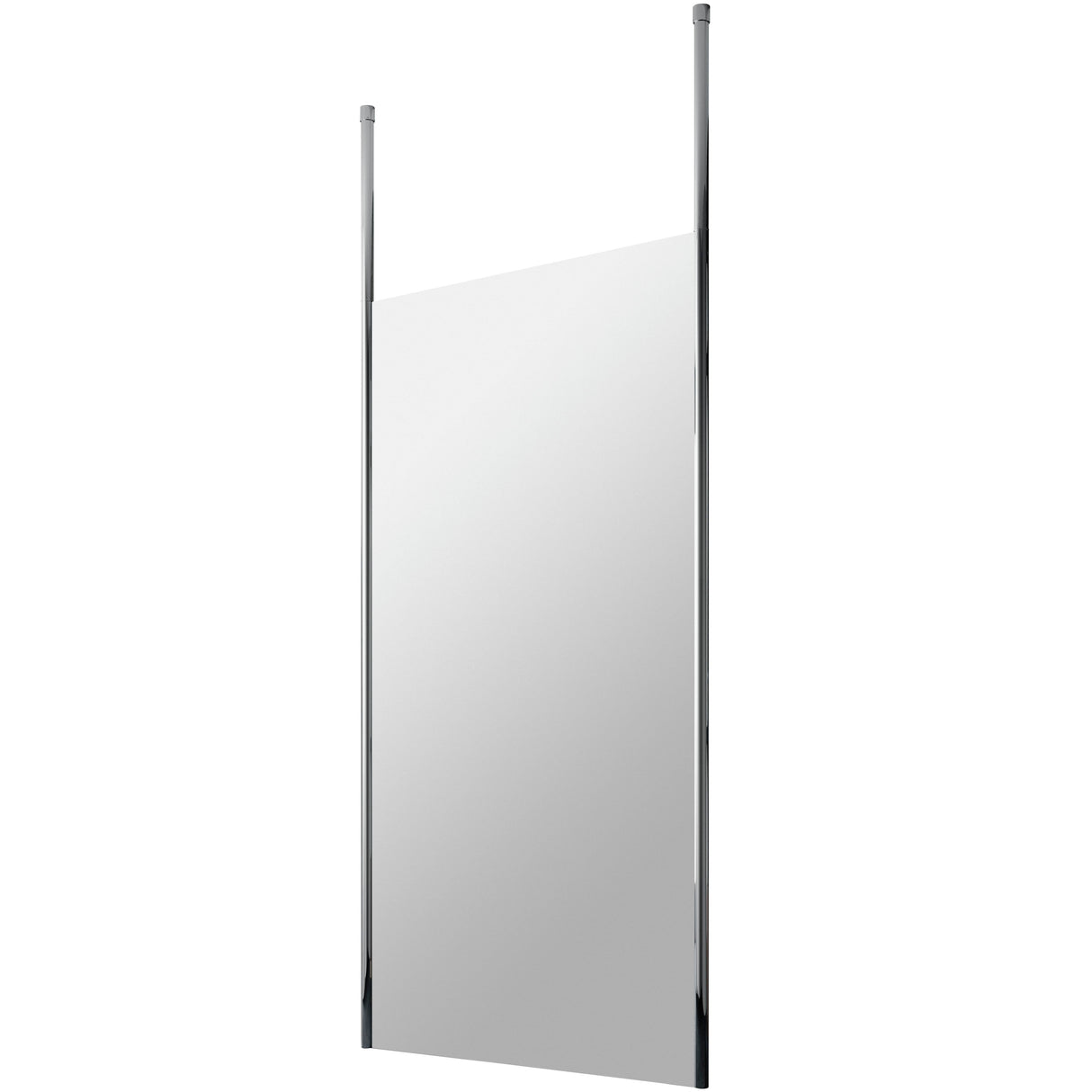 Hudson Reed 8mm Freestanding Wetroom Screen With Ceiling Posts Chrome GPCP10