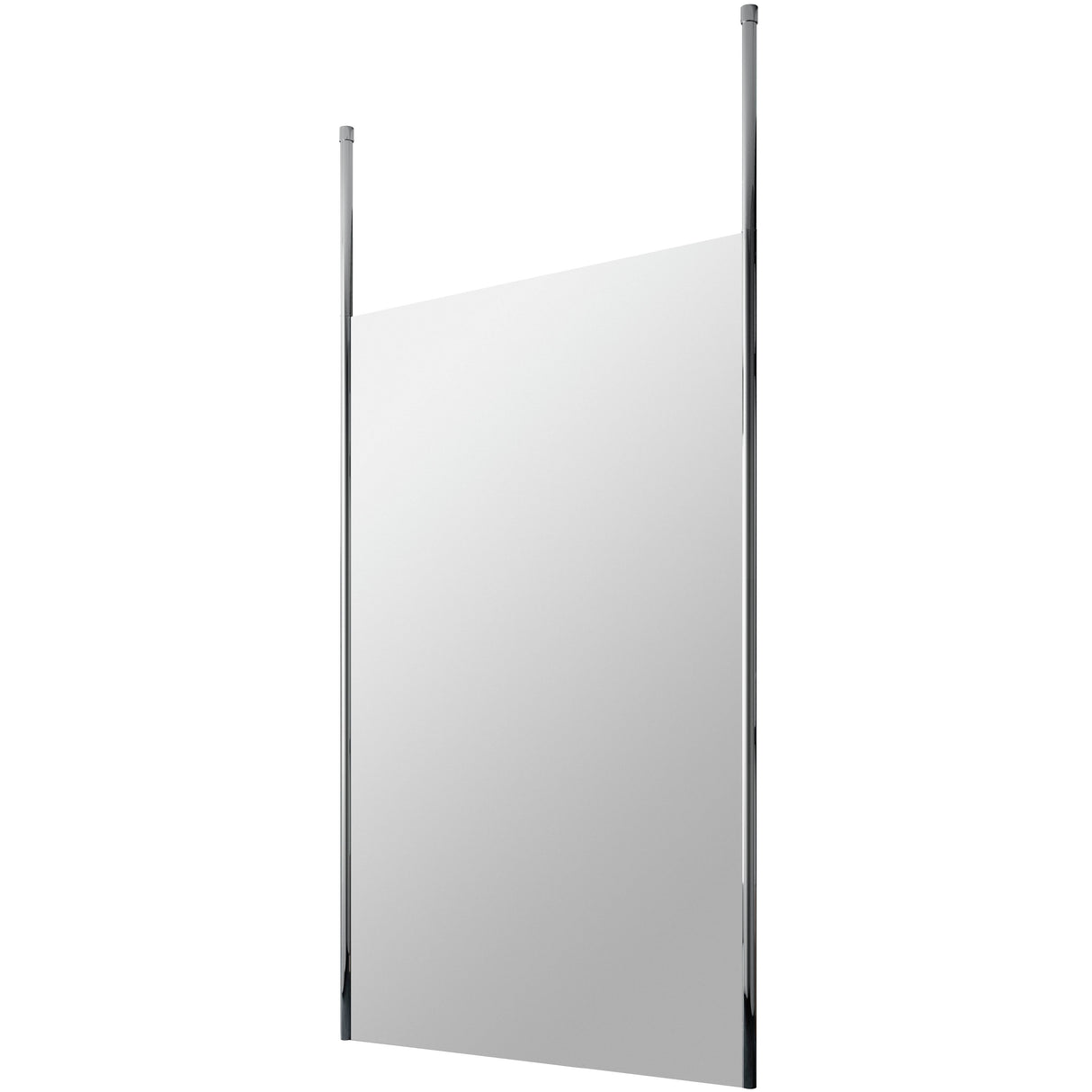 Hudson Reed 8mm Freestanding Wetroom Screen With Ceiling Posts Chrome GPCP12