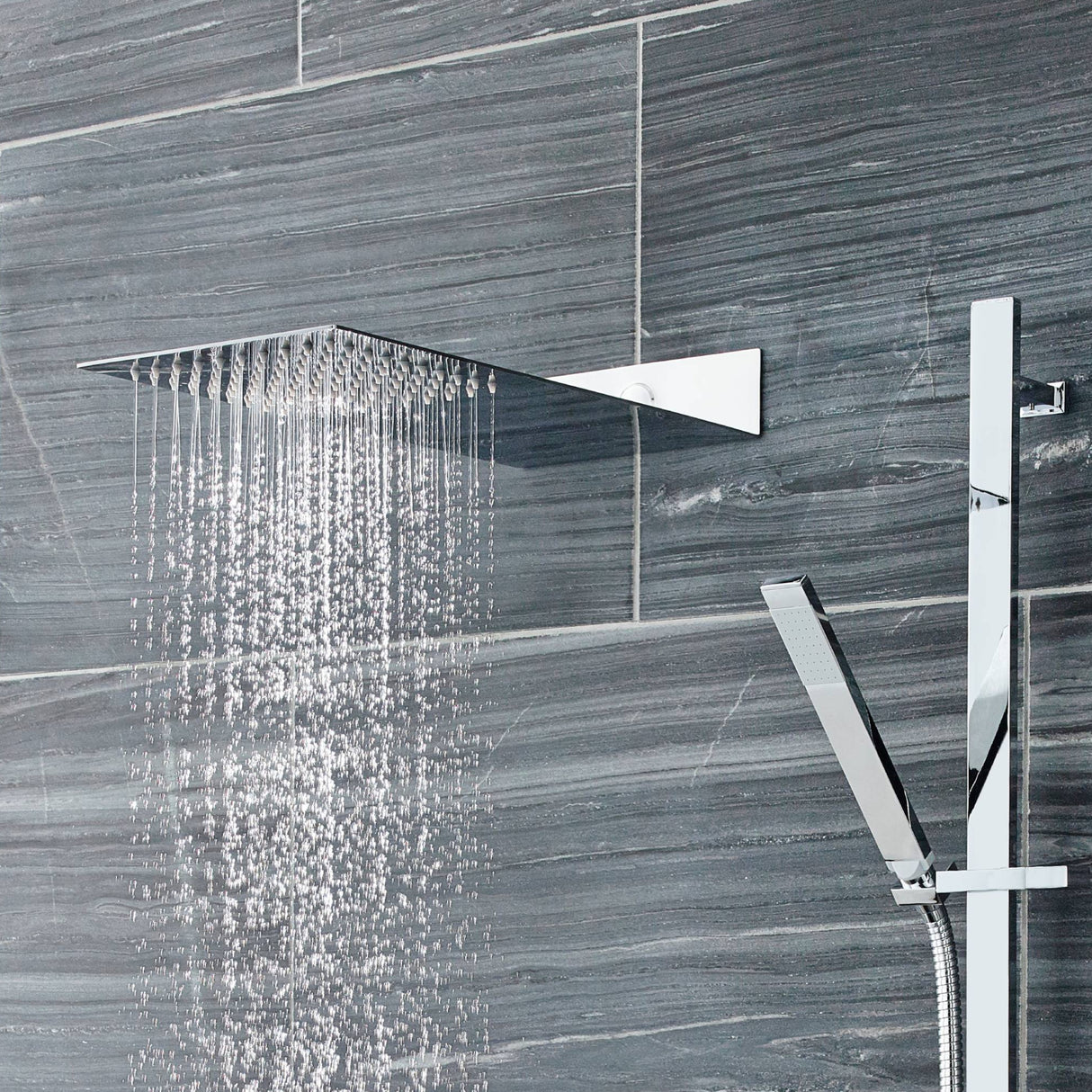 Hudson Reed Ultra Thin Fixed Head Shower 200x430mm Chrome HEAD47 LS3