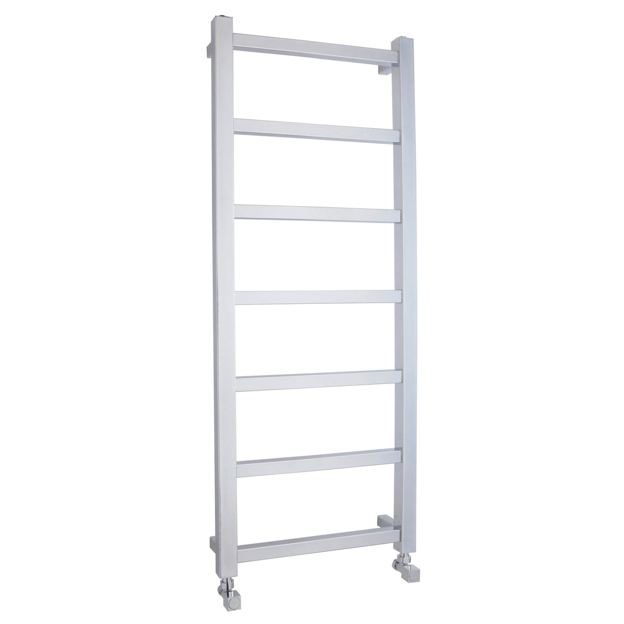 Nuie Eton Straight Heated Towel Rail With Square Tubes Chrome H1200mm HL375