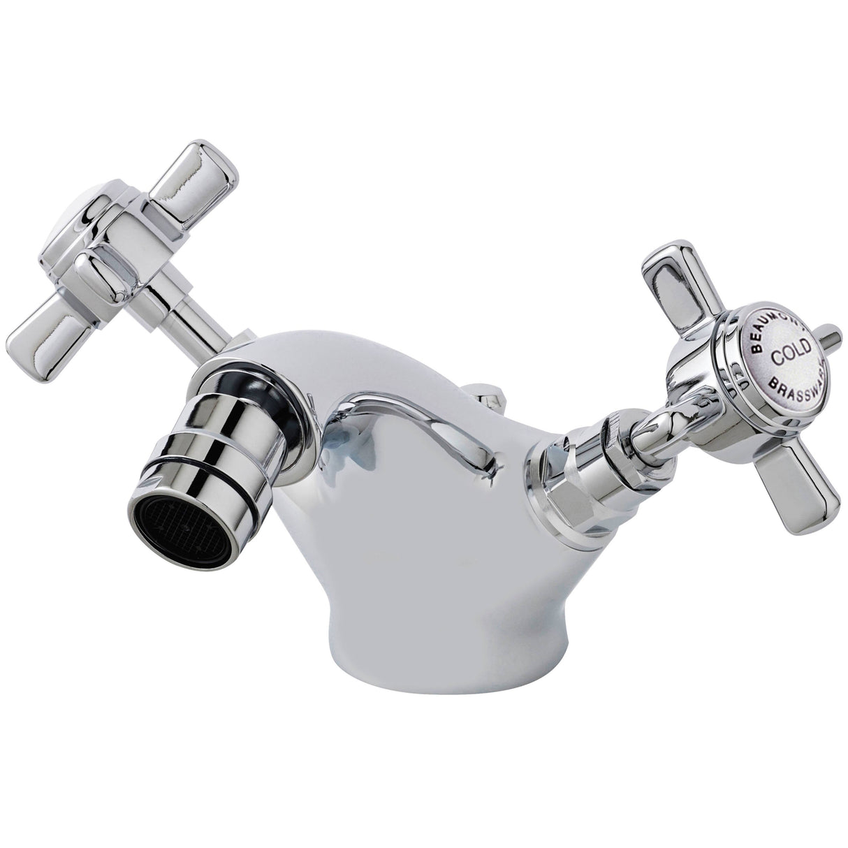 Nuie Beaumont Luxury Mono Bidet Mixer Tap with Waste Chrome I306X