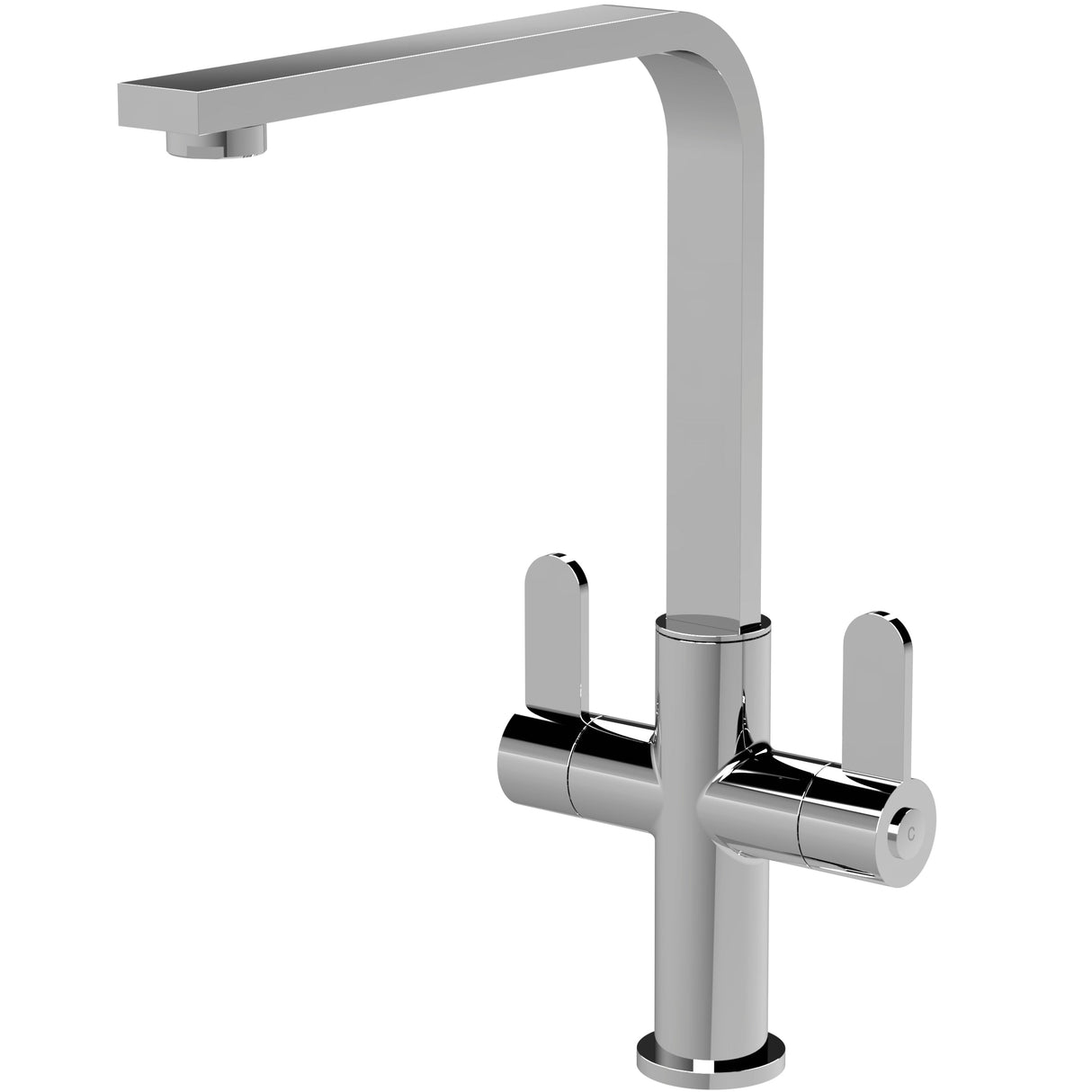 Nuie Churni Dual Lever Kitchen Mixer Tap Chrome KCH305DL