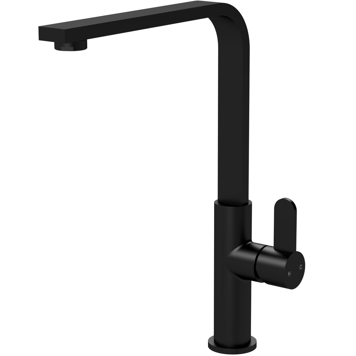 Nuie Churni Single Lever Kitchen Mixer Tap Matt Black KCH405SL