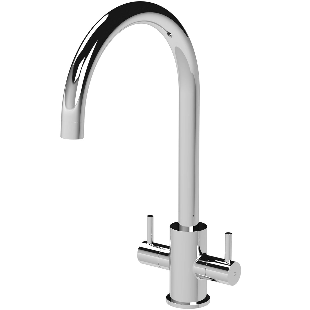 Nuie Lachen Dual Lever Kitchen Mixer Tap Chrome KLA305DL