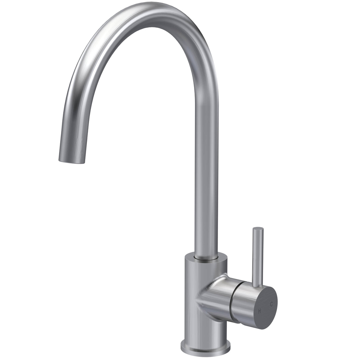 Nuie Lachen Single Lever Kitchen Mixer Tap Brushed Nickel KLA605SL