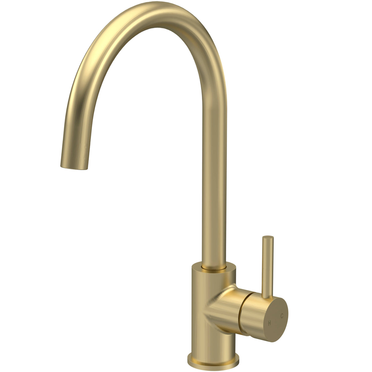Nuie Lachen Single Lever Kitchen Mixer Tap Brushed Brass KLA805SL