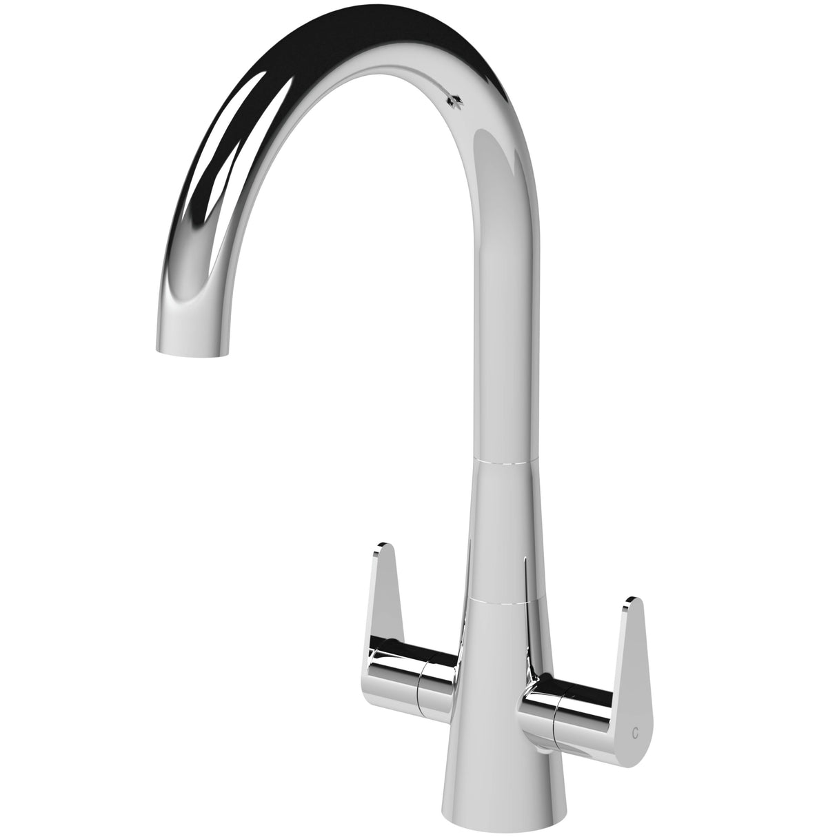 Nuie Samir Dual Lever Kitchen Mixer Tap Chrome KSA305DL