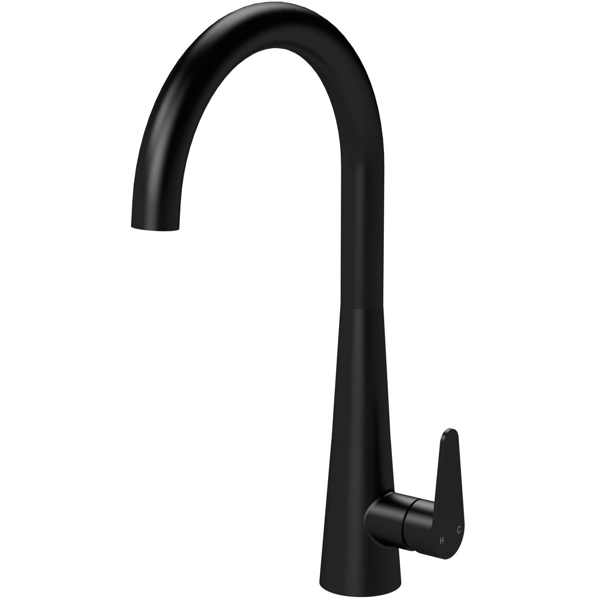 Nuie Samir Single Lever Kitchen Mixer Tap Matt Black KSA405SL