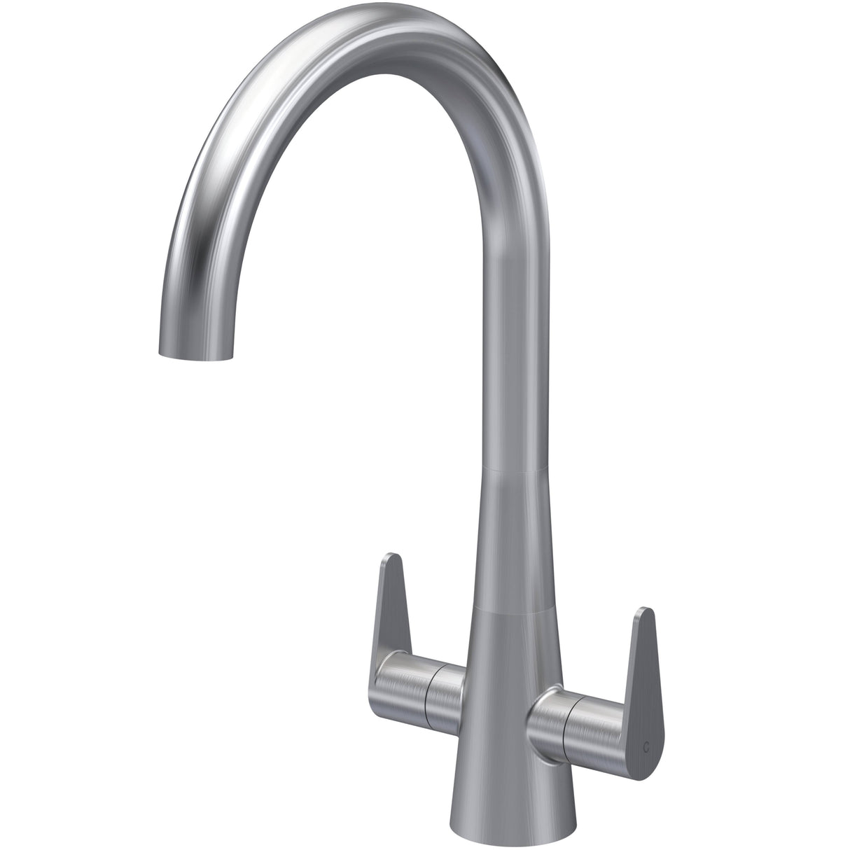 Nuie Samir Dual Lever Kitchen Mixer Tap Brushed Nickel KSA605DL