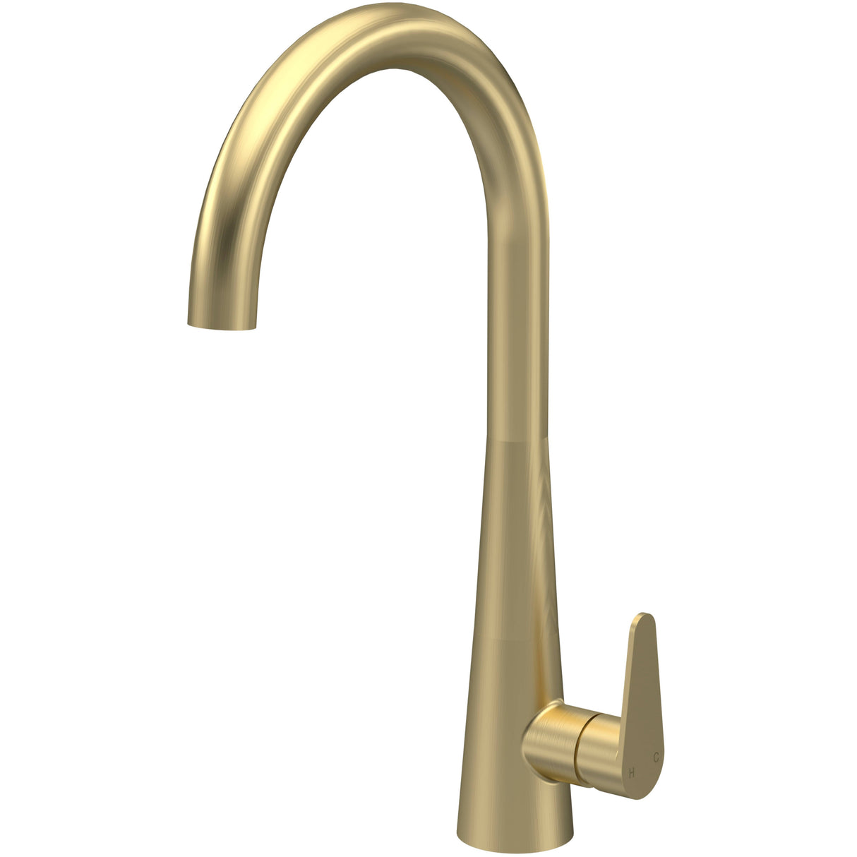 Nuie Samir Single Lever Kitchen Mixer Tap Brushed Brass KSA805SL