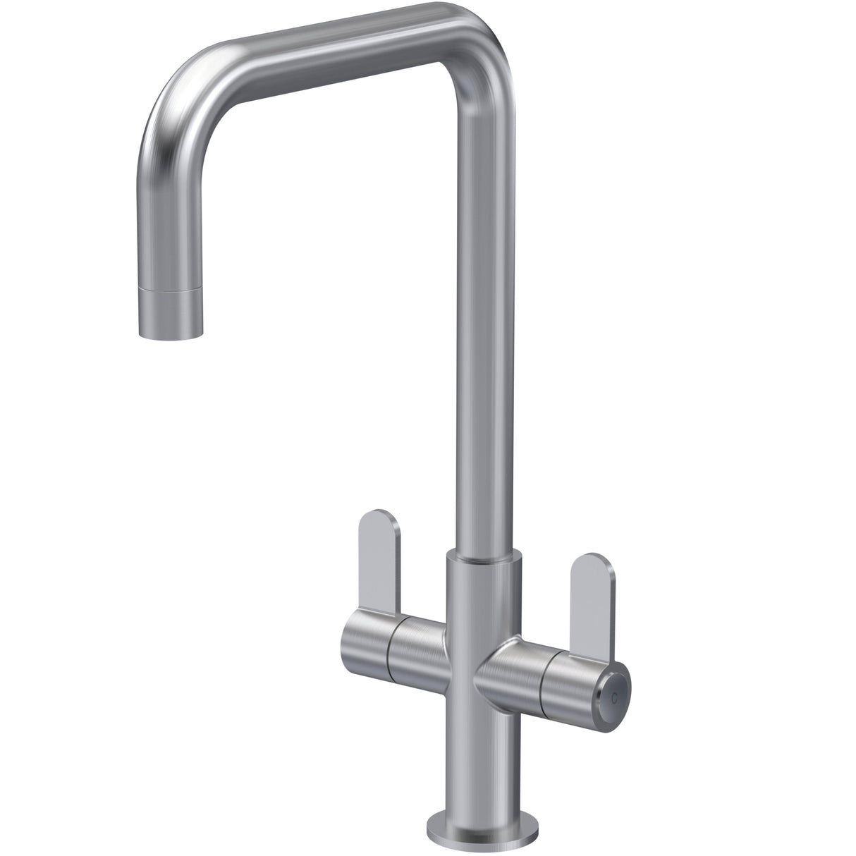 Nuie Kosi Dual Lever Kitchen Mixer Tap Brushed Nickel KSI605DL