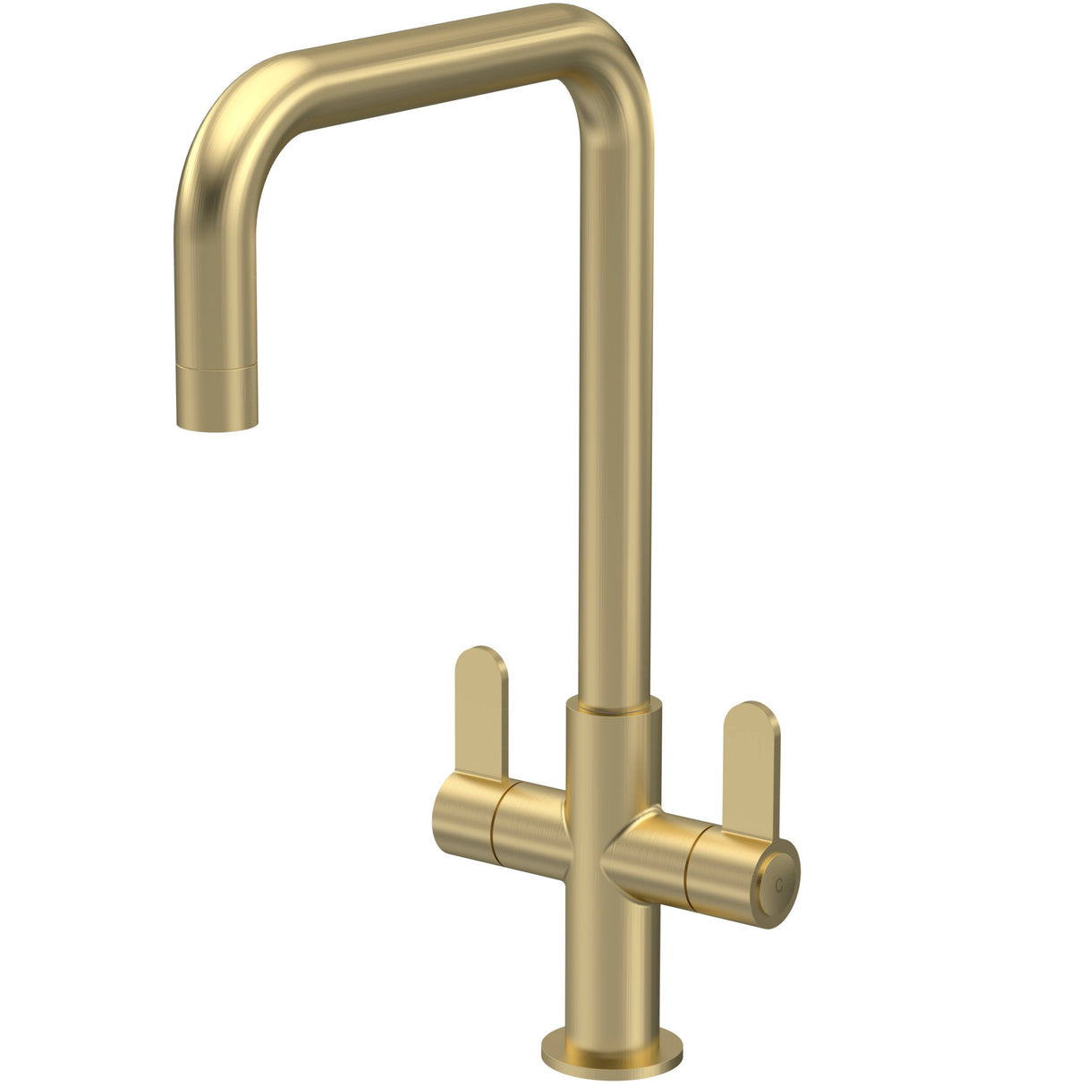 Nuie Kosi Dual Lever Kitchen Mixer Tap Brushed Brass KSI805DL