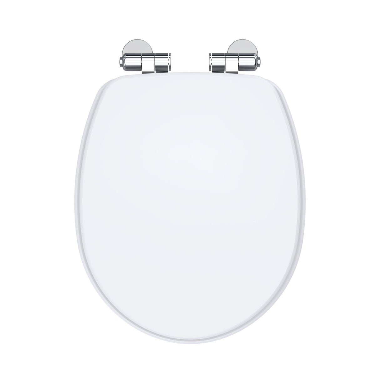 Nuie Legend Soft Close Toilet Seat With Top Fix Gloss White Gloss White LES197