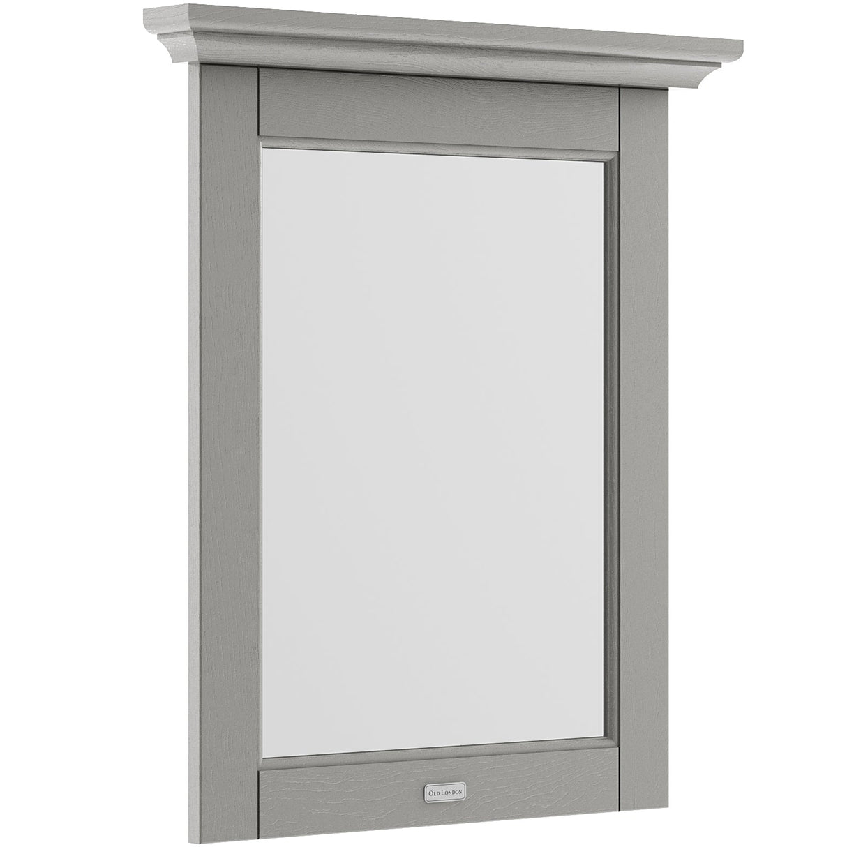 Old London Flat Mirror H694 x W600mm Storm Grey LON213