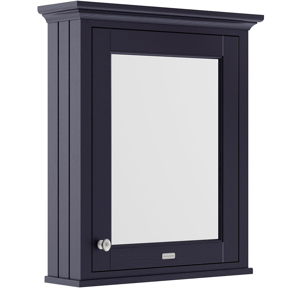 Old London Mirrored Cabinet H750 x W600mm, 1 Door Twilight Blue LON314
