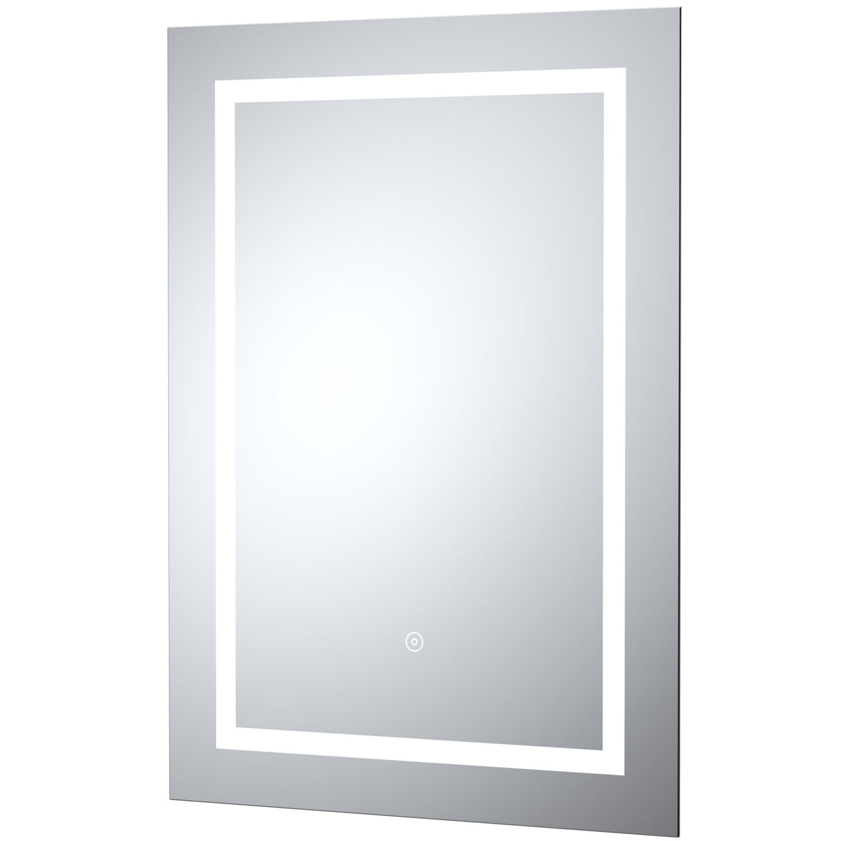 Nuie Sculptor LED Touch Sensor Bathroom Mirror H700 x W500mm Silver LQ505