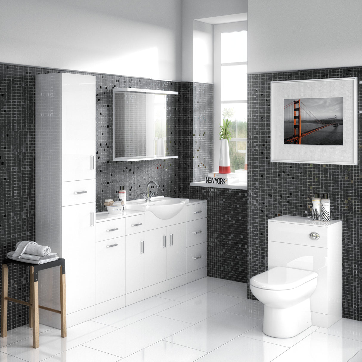Mayford Furniture Gloss White LS
