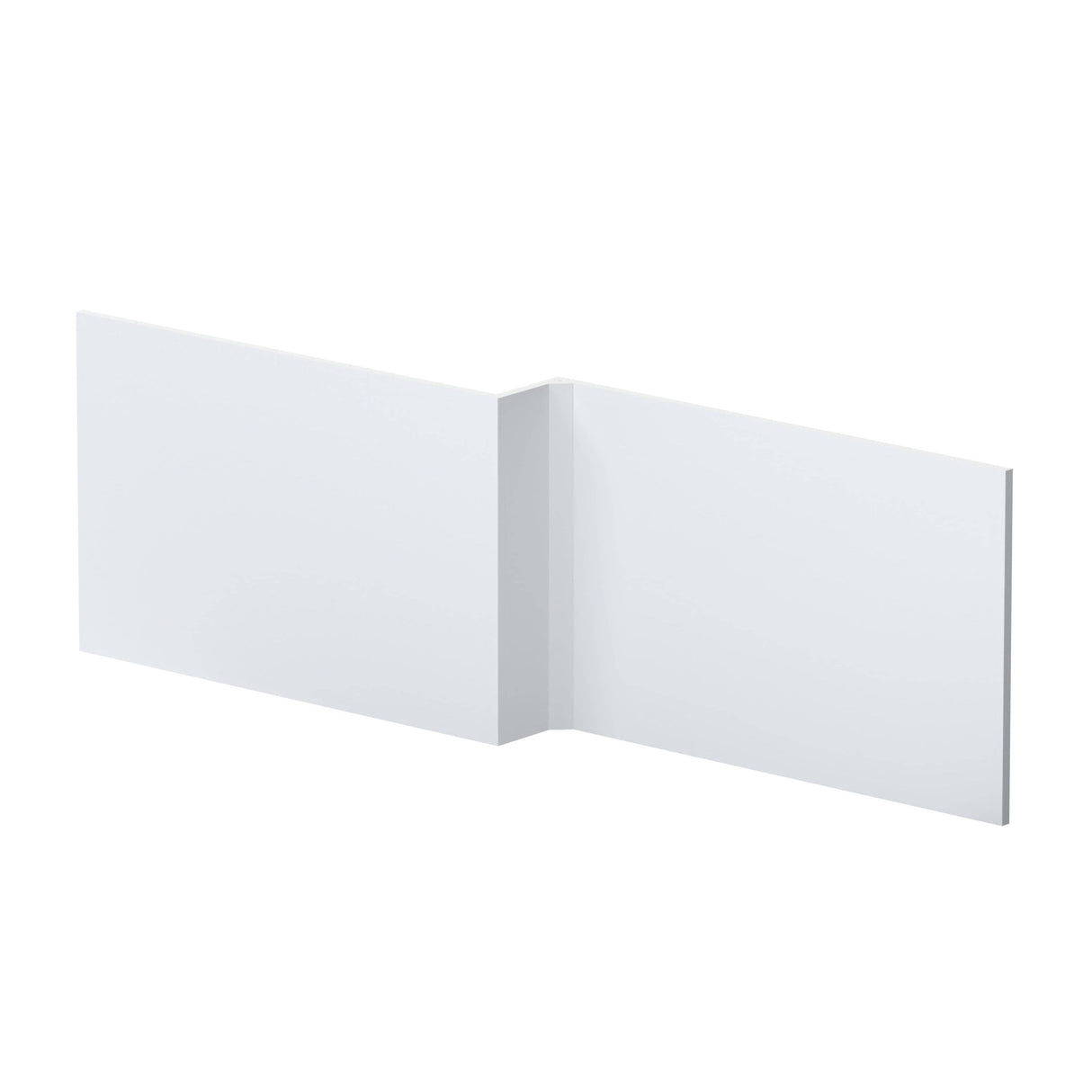 Nuie L-Shaped Shower Bath Front Panel MDF/MFC Satin White MOF173