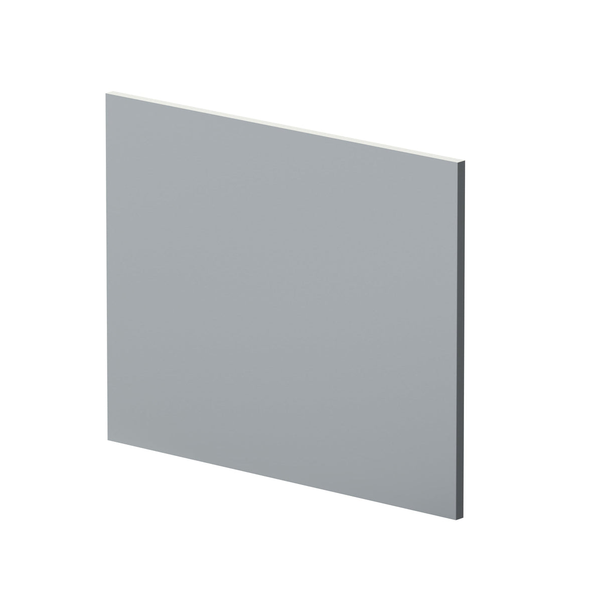 Nuie L-Shaped Shower Bath End Panel MDF/MFC Satin Grey MOF279